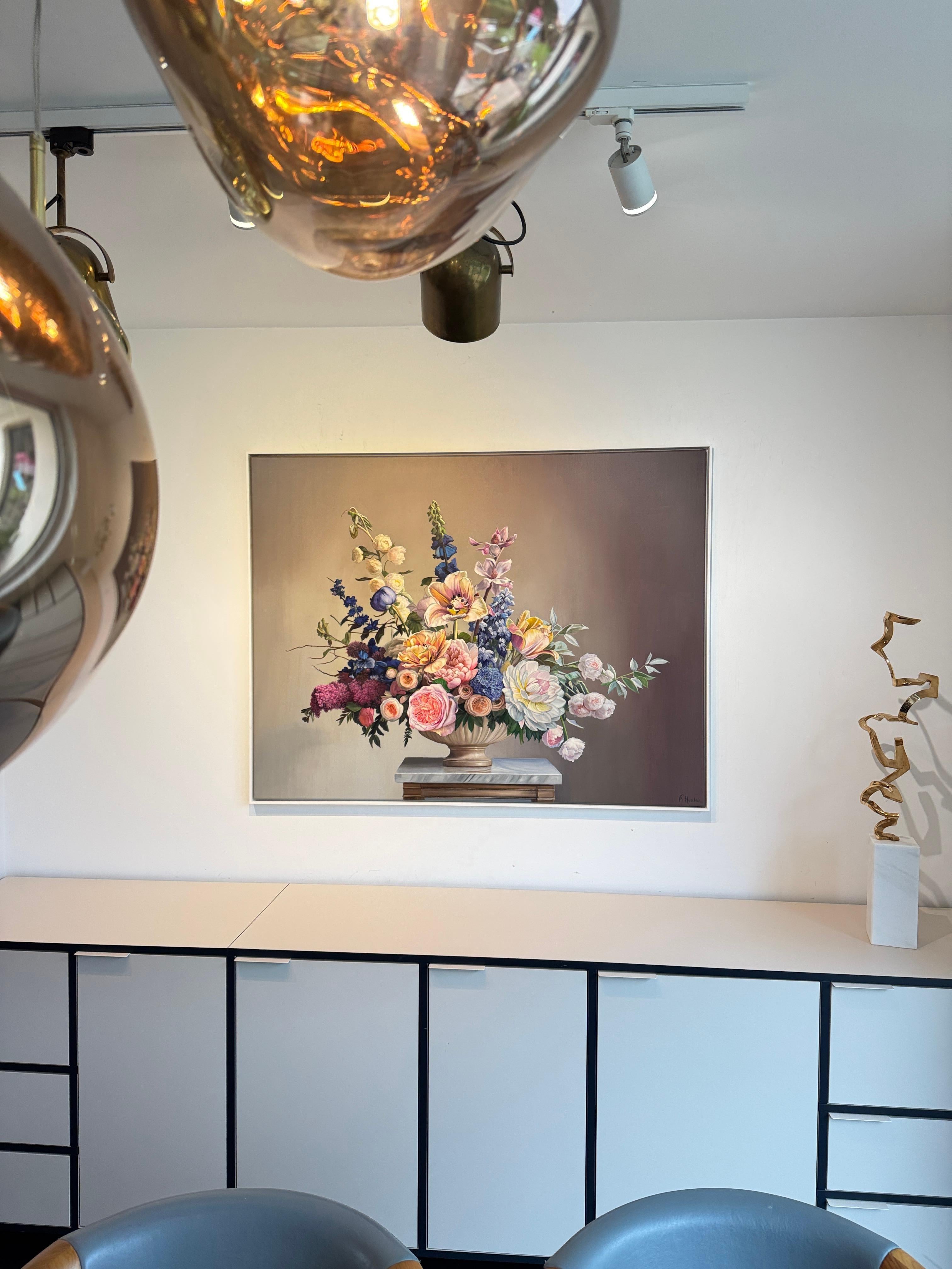 Touched by your light - K.Husslein hyperrealistic flower Still life For Sale 9