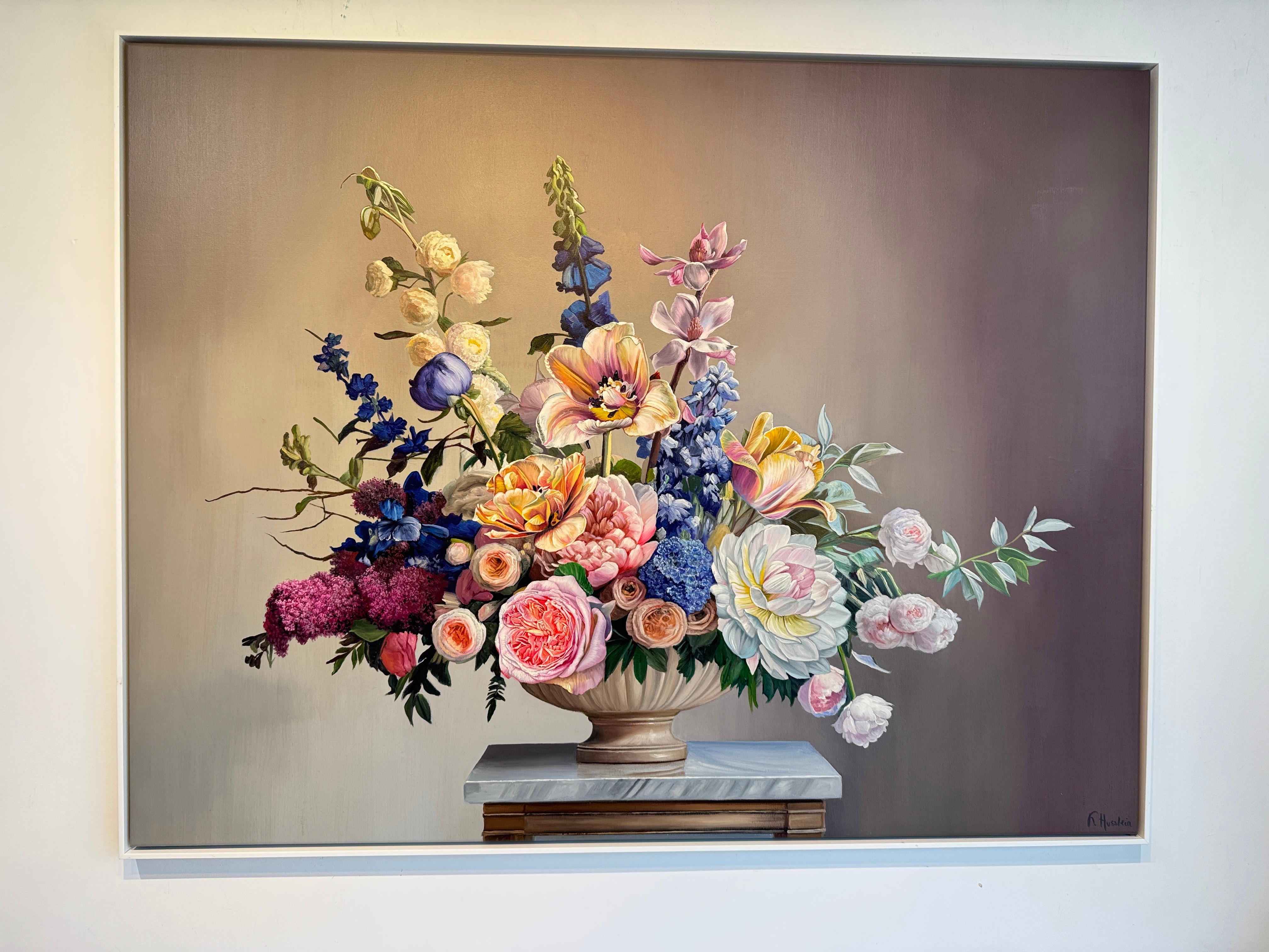 Touched by your light - K.Husslein hyperrealistic flower Still life For Sale 1