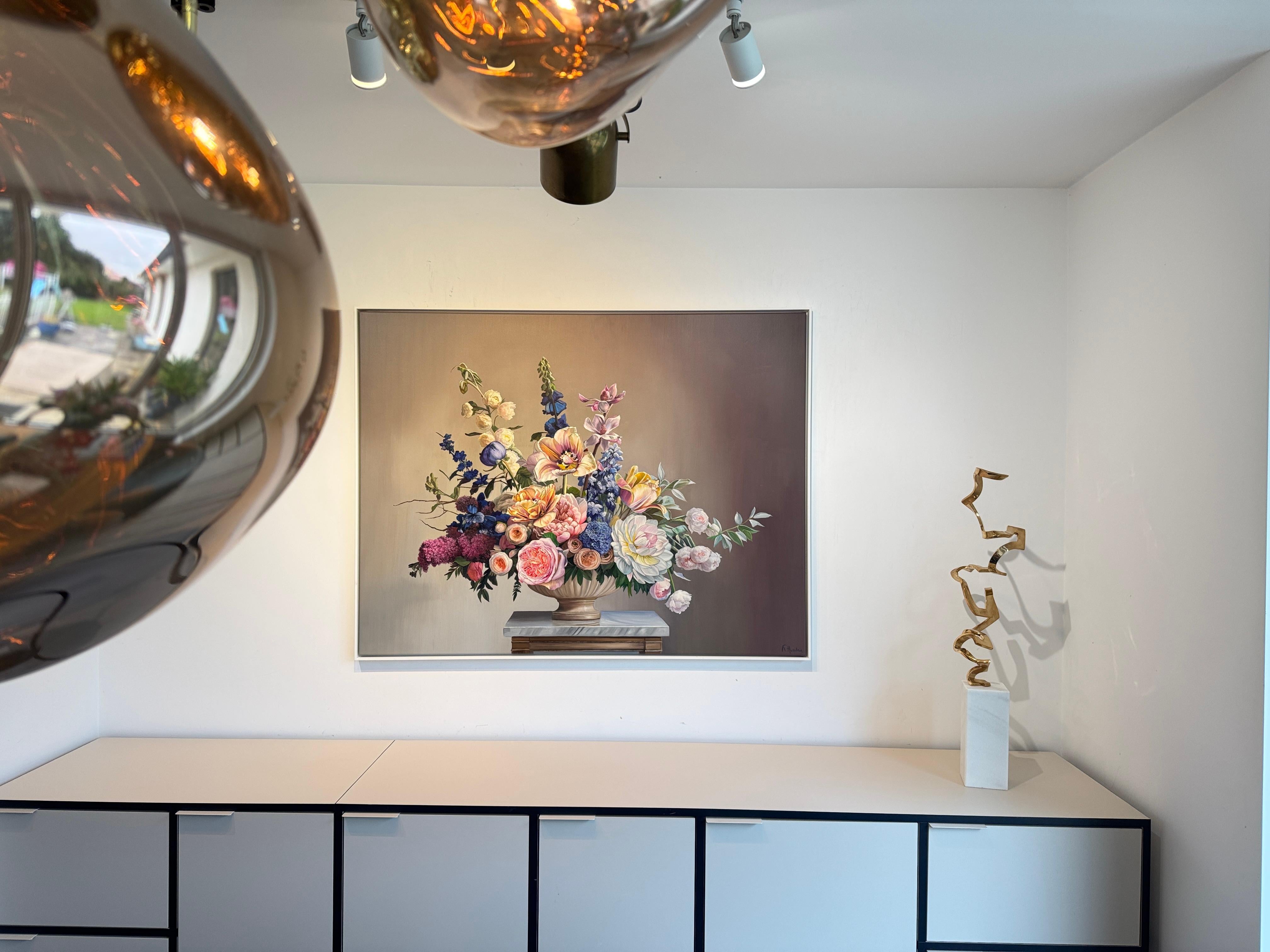 Touched by your light - K.Husslein hyperrealistic flower Still life For Sale 2