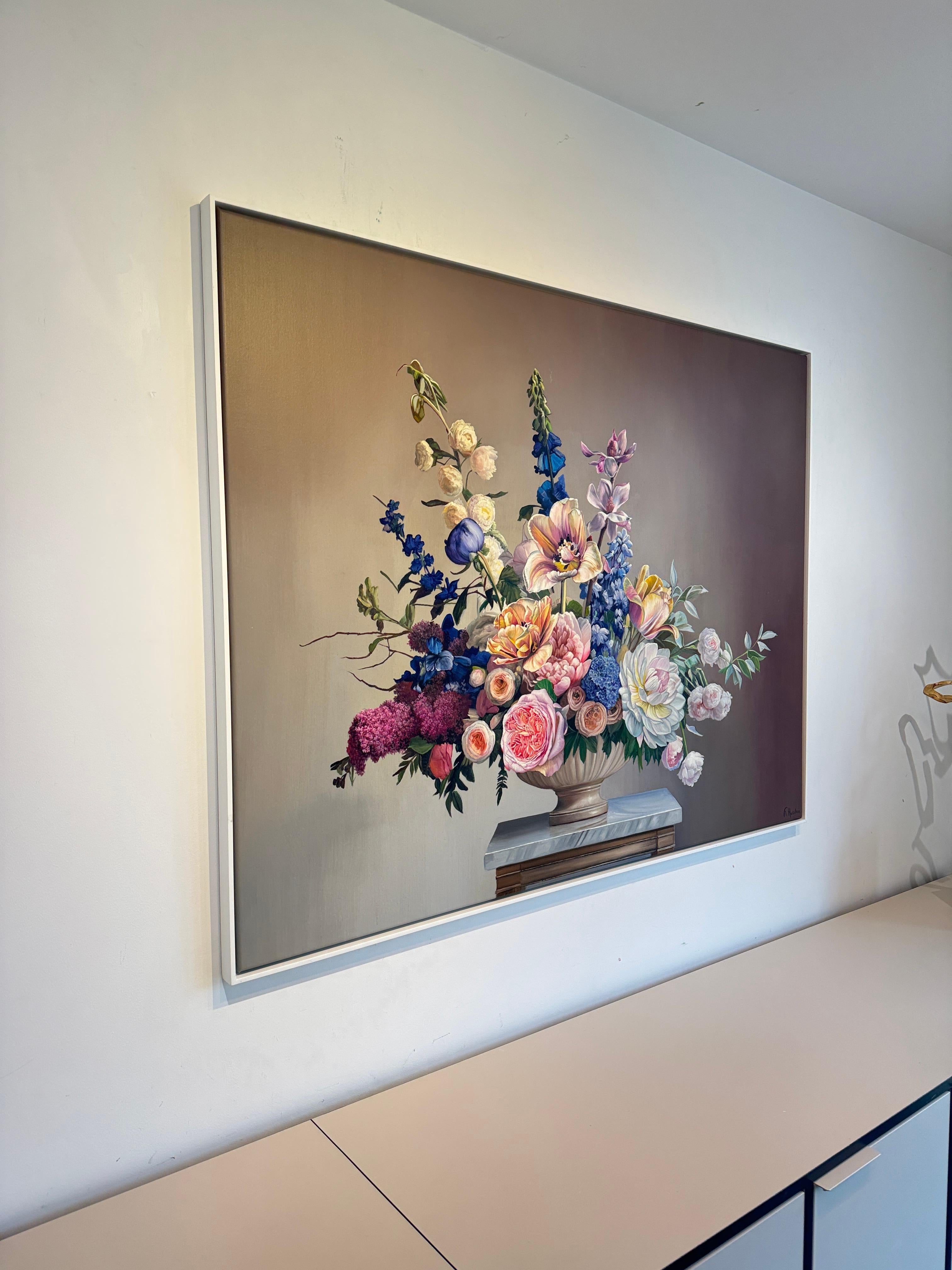 Touched by your light - K.Husslein hyperrealistic flower Still life For Sale 4