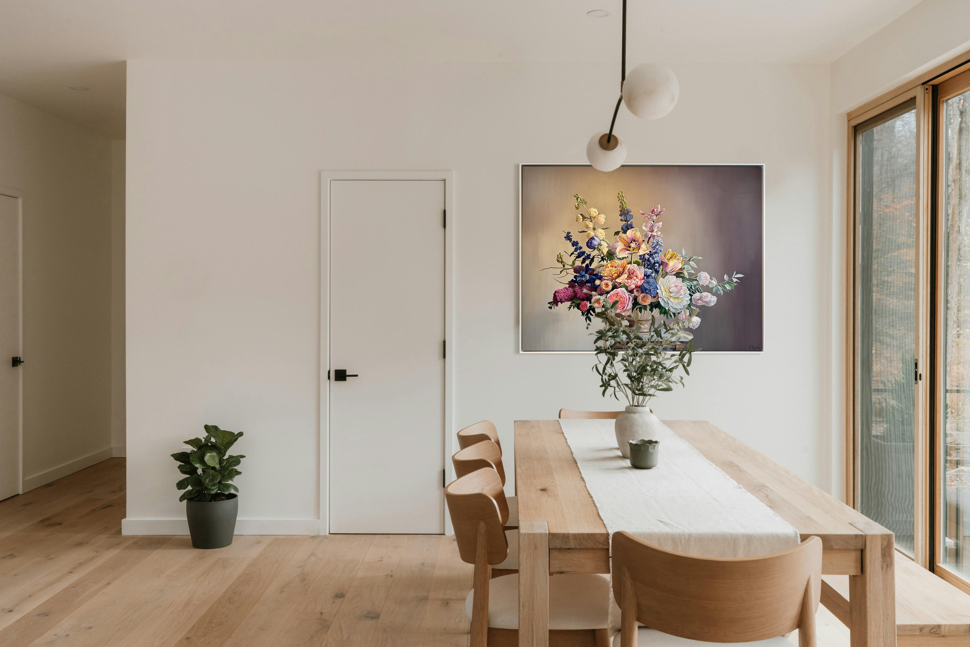 Touched by your light - K.Husslein hyperrealistic flower Still life For Sale 5