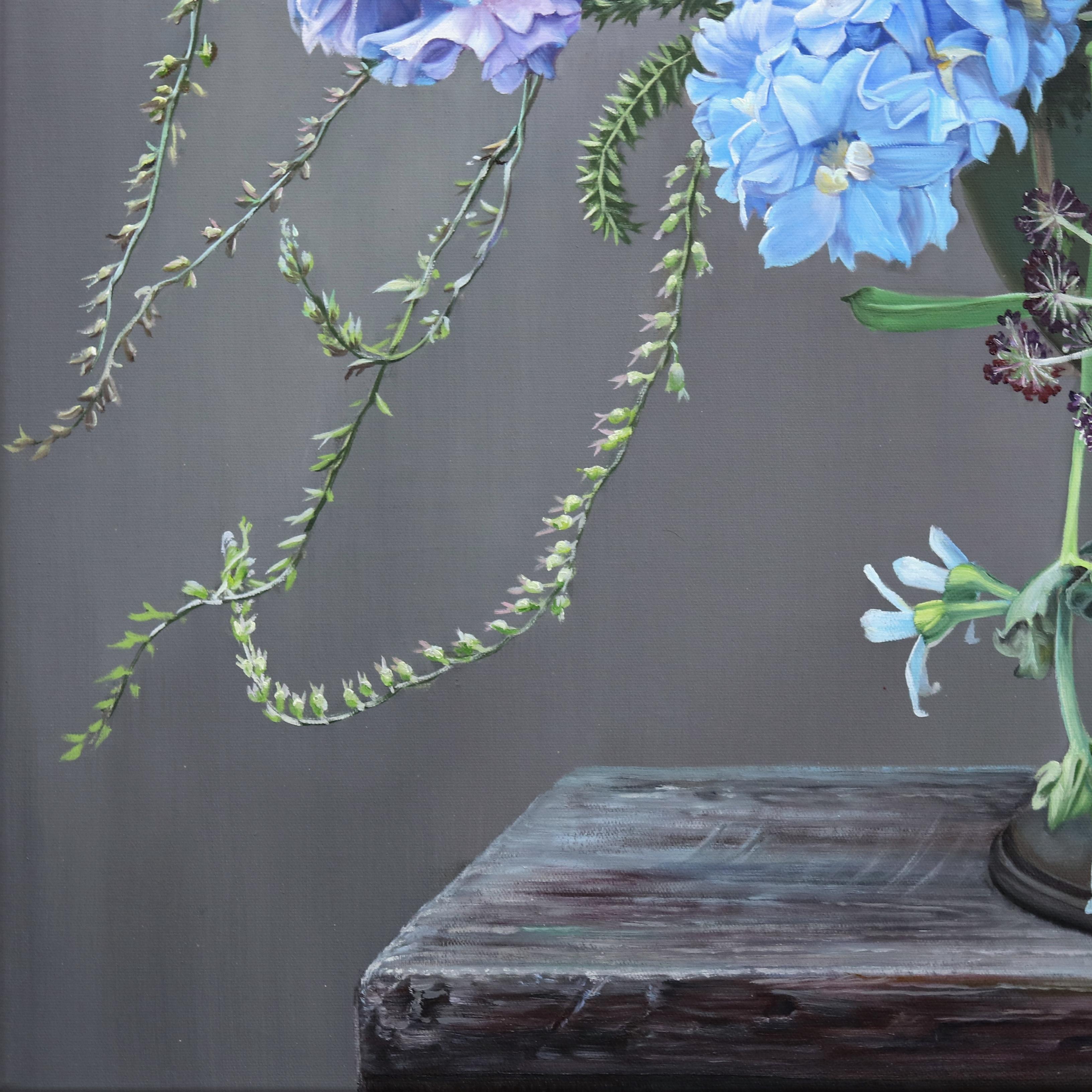 Touching Souls - Hyperrealist Floral Still Life Oil Painting 3