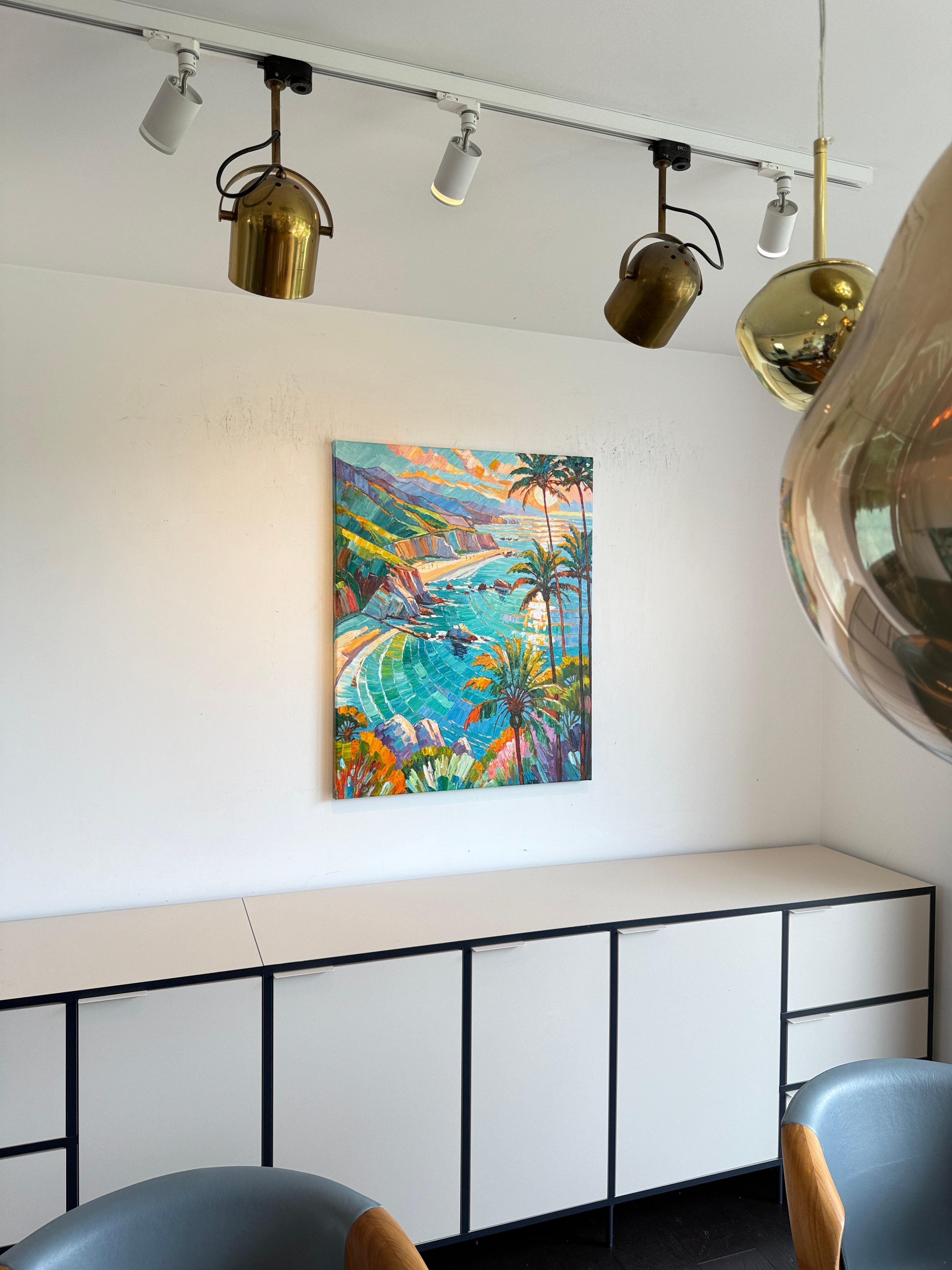 Tropical Sunlight in your eyes von K.Husslein Impasto Botanik Pflanzengemälde im Angebot 9
