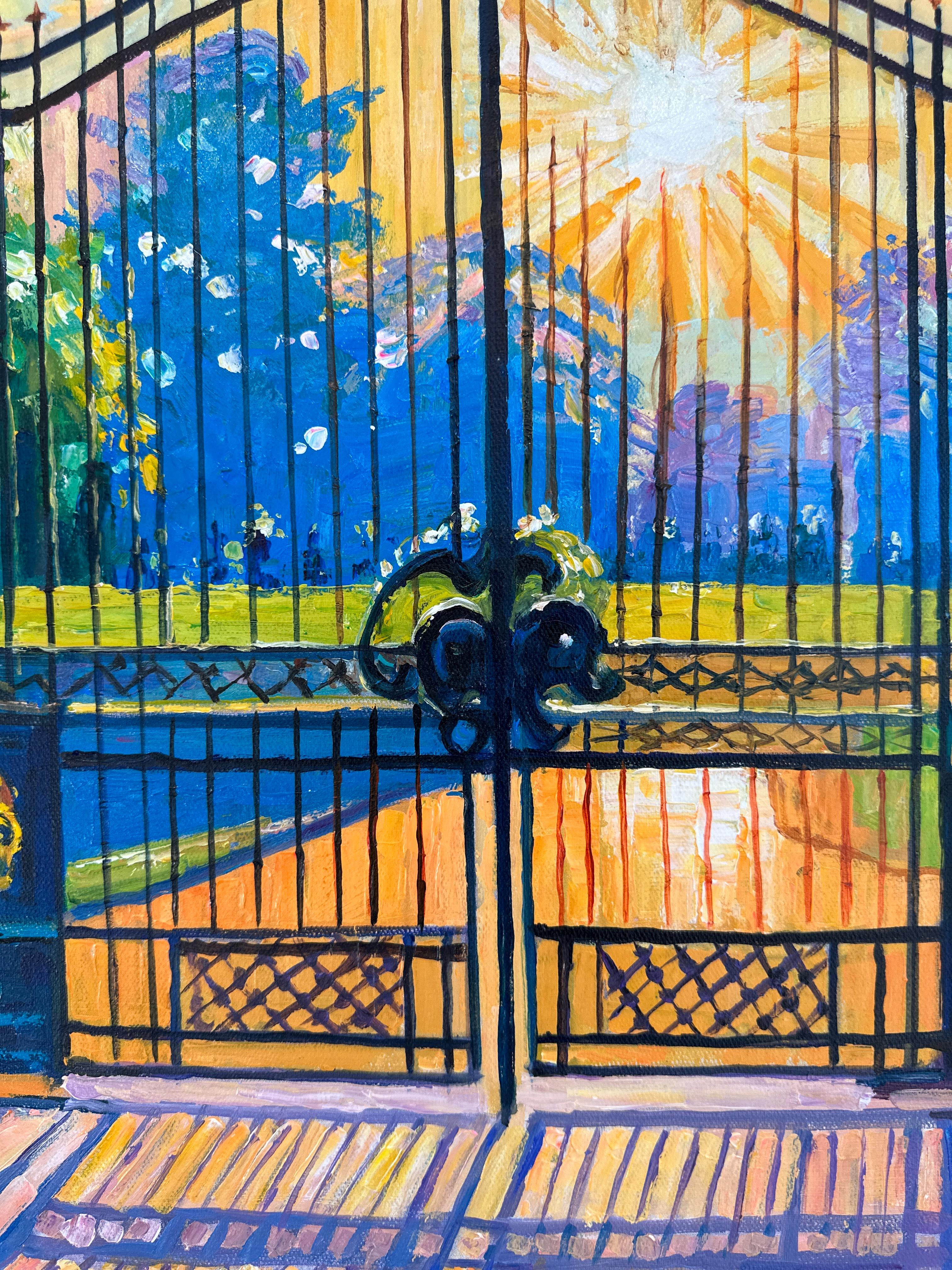 Trust in Dreams for in them is hidden the gate by K.Husslein Impasto Painting For Sale 9
