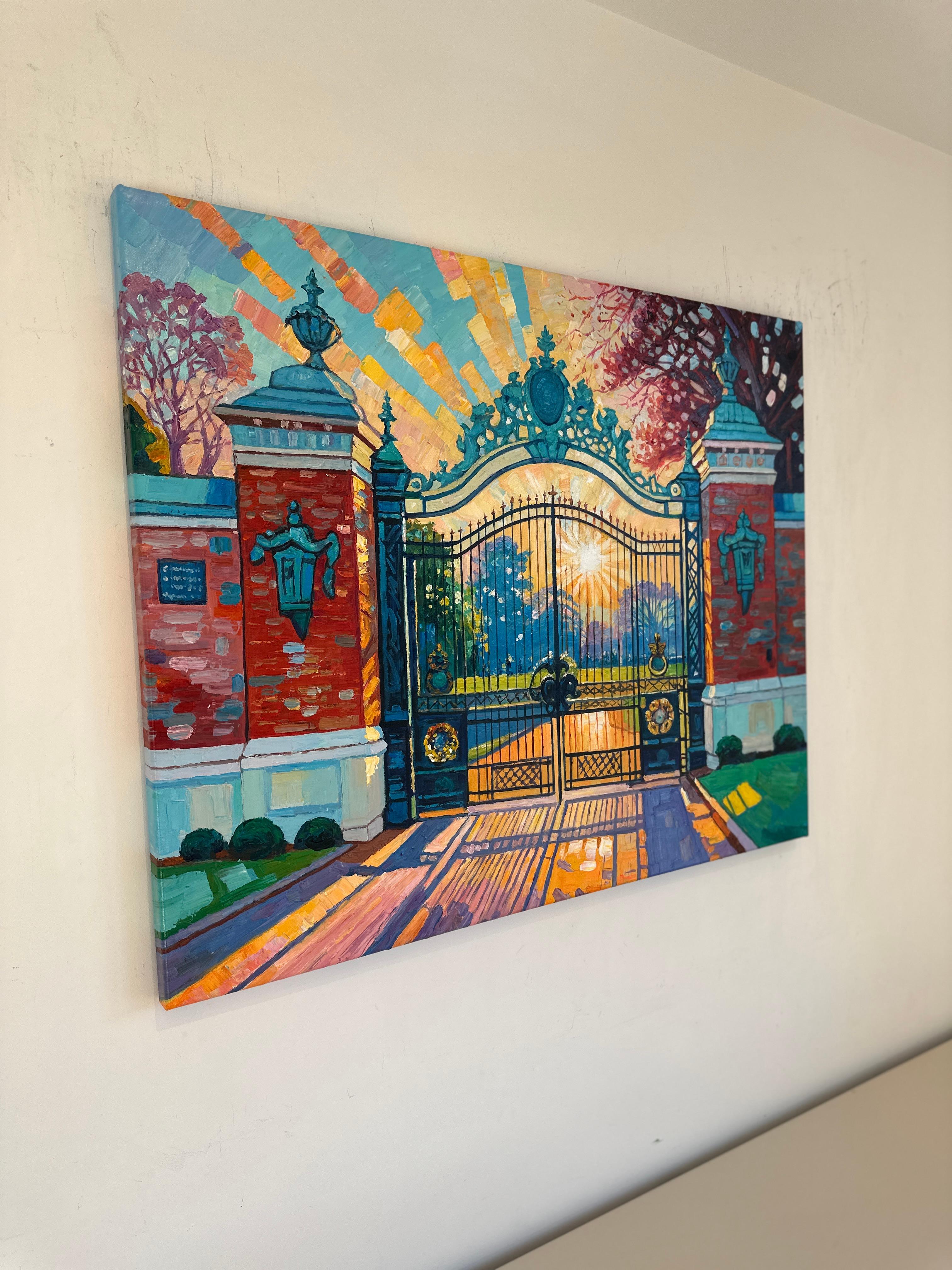 Trust in Dreams for in them is hidden the gate by K.Husslein Impasto Painting For Sale 10