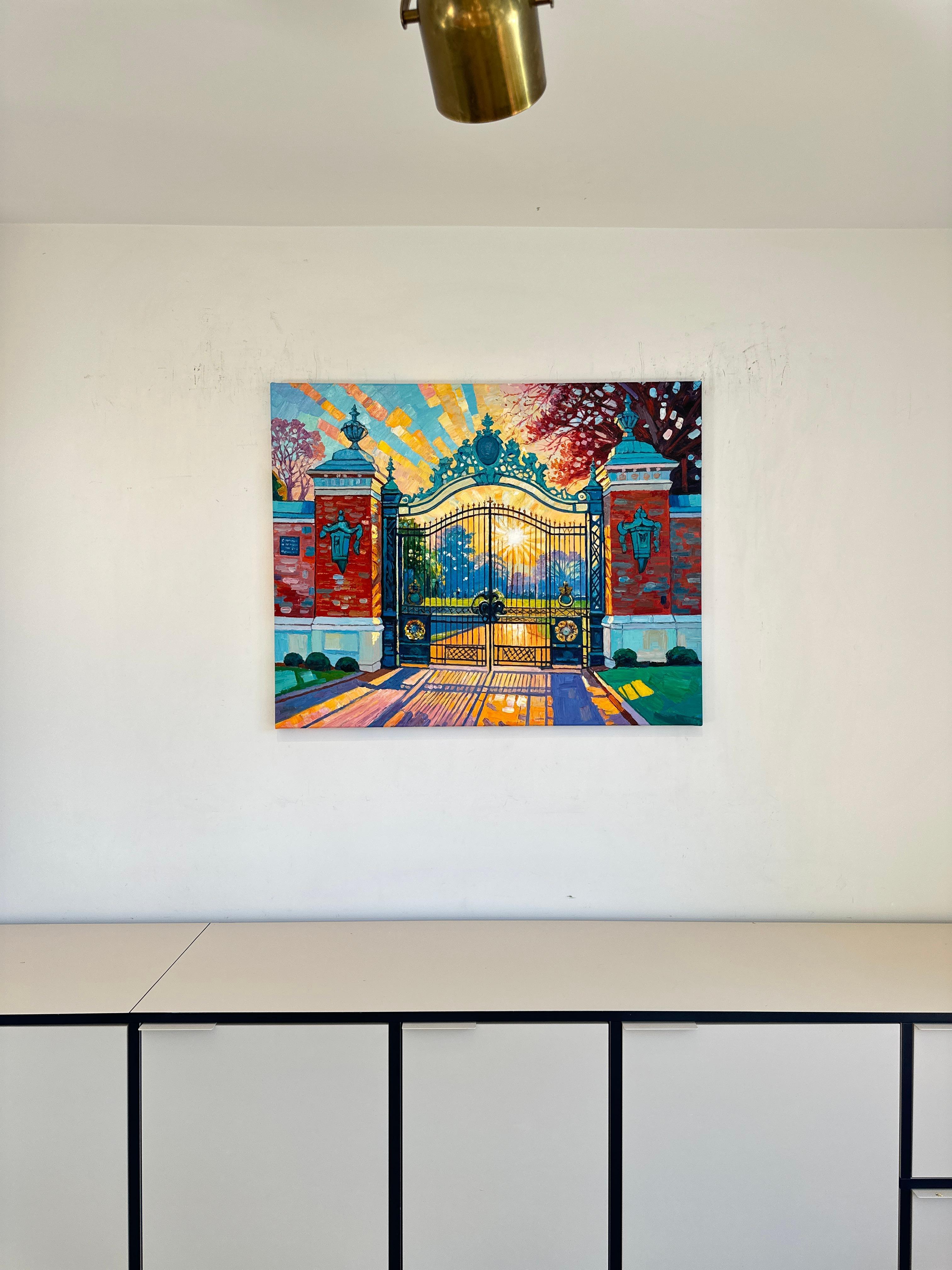 Trust in Dreams for in them is hidden the gate by K.Husslein Impasto Painting For Sale 12