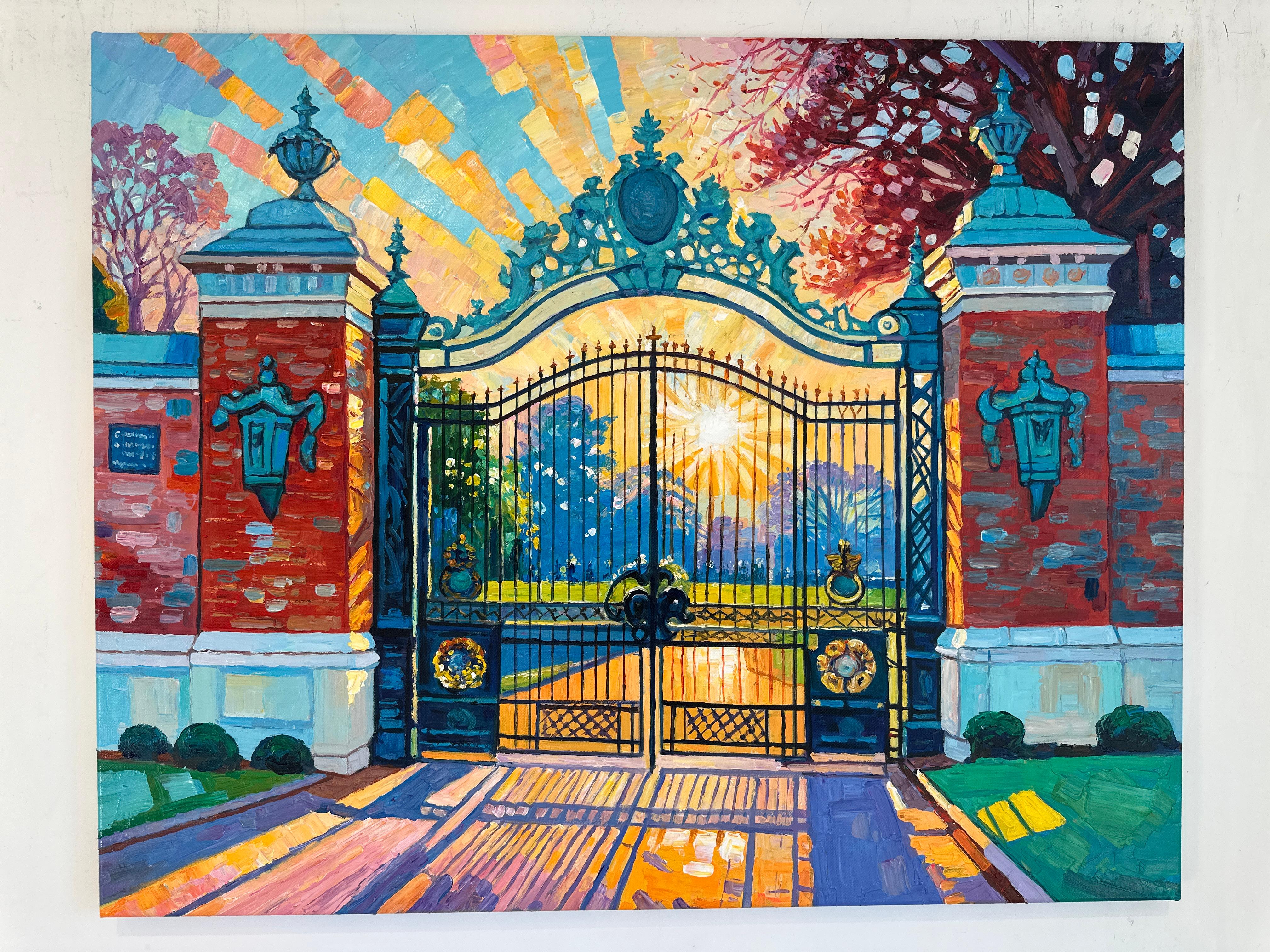 Trust in Dreams for in them is hidden the gate by K.Husslein Impasto Painting For Sale 1