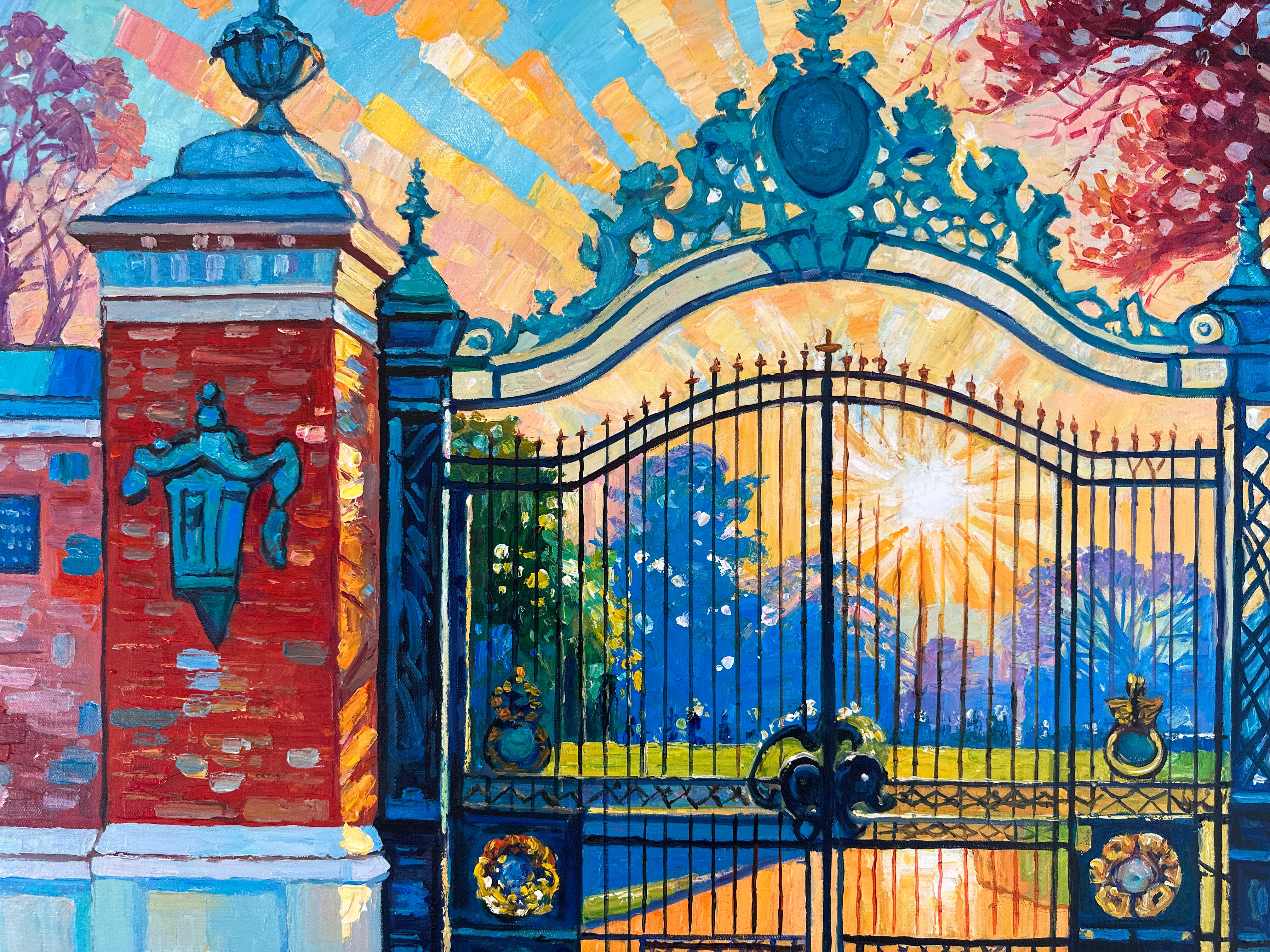 Trust in Dreams for in them is hidden the gate by K.Husslein Impasto Painting For Sale 3