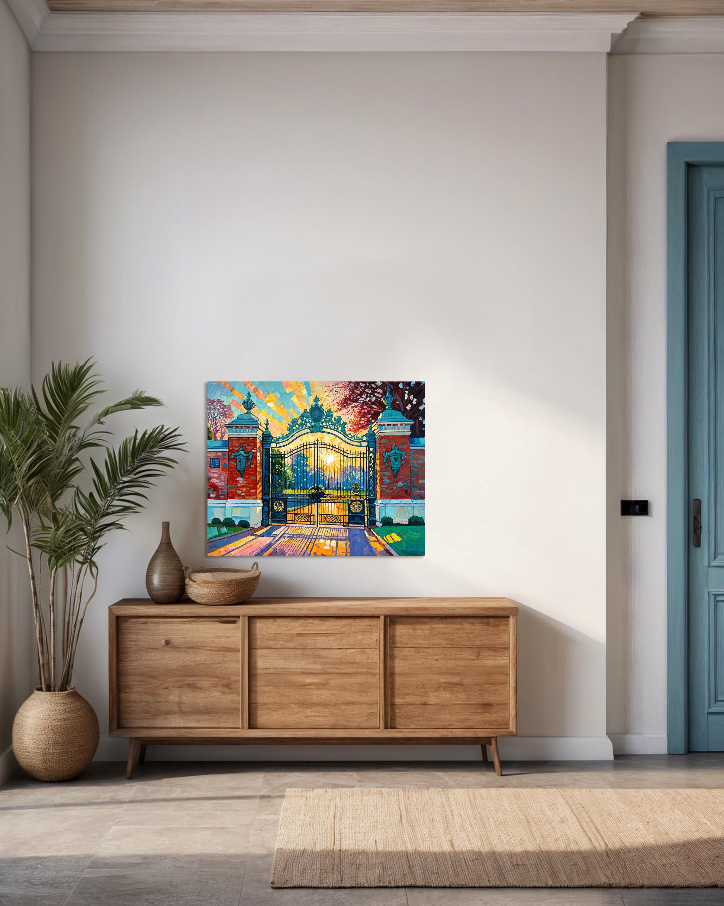 Trust in Dreams for in them is hidden the gate by K.Husslein Impasto Painting For Sale 4