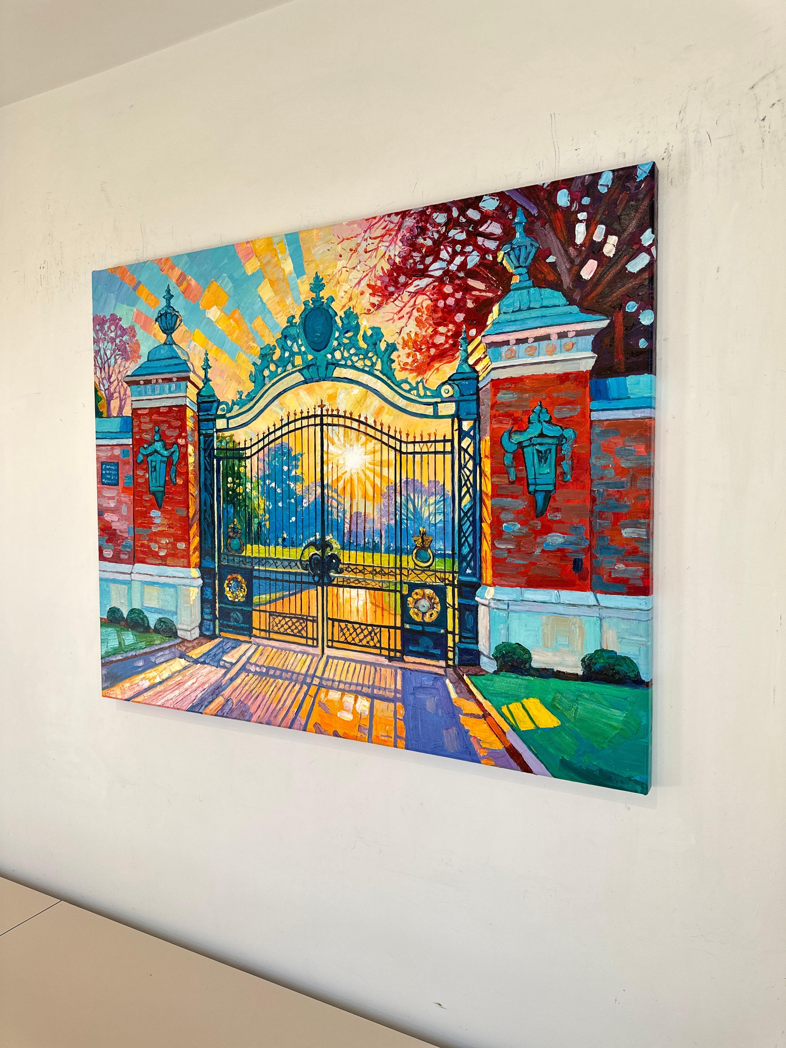 Trust in Dreams for in them is hidden the gate by K.Husslein Impasto Painting For Sale 8