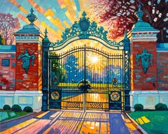 Trust in Dreams for in them is hidden the gate by K.Husslein Impasto Painting