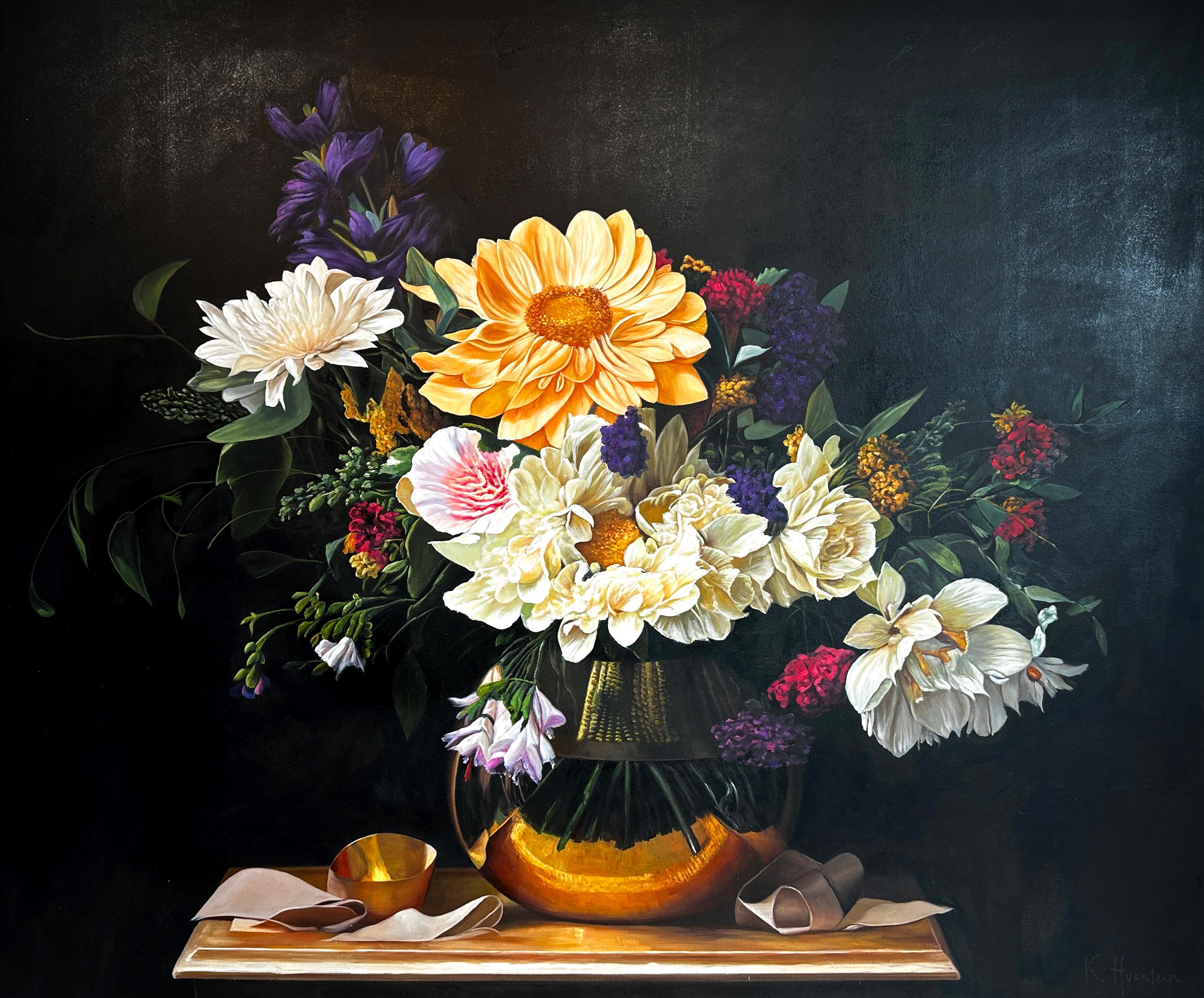 Turbulente Bliss Liebe du bist das - K Husslein Hyperrealistisches Stilleben – Painting von Katharina Husslein