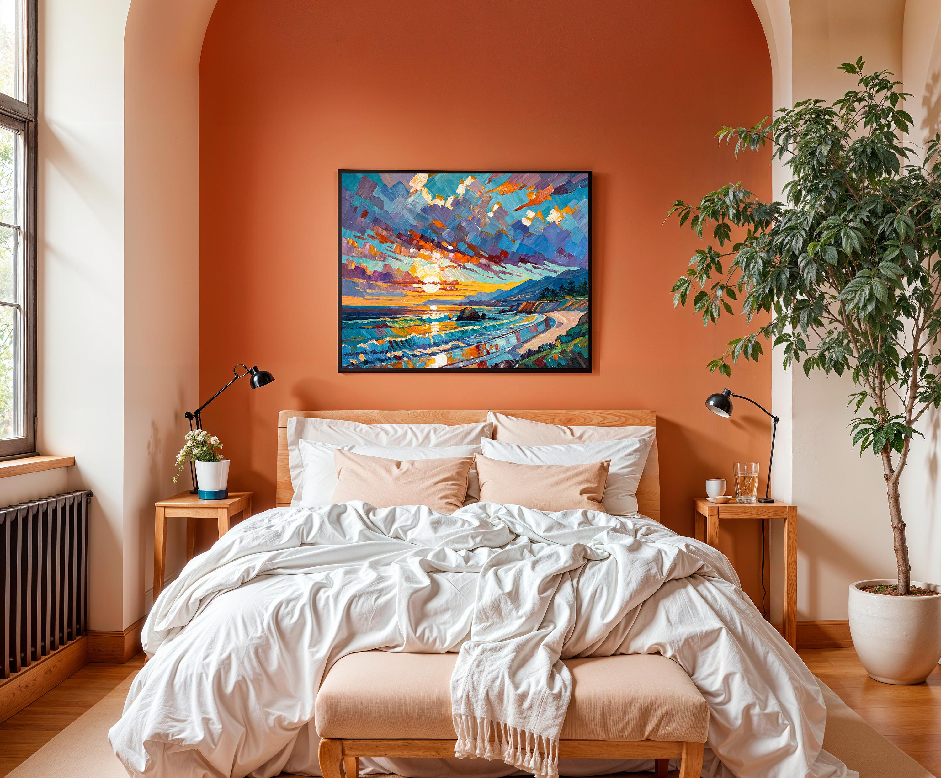 Watching the Sun go down with You von K.Husslein Impasto-Gemälde (Impressionismus), Painting, von Katharina Husslein