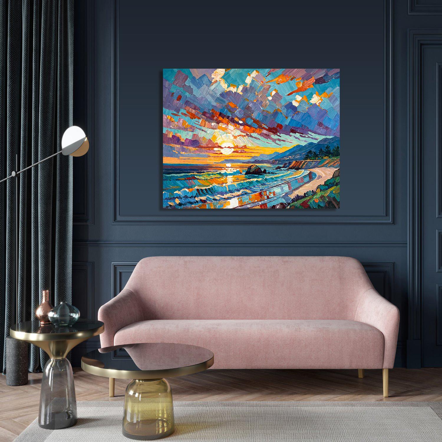 Watching the Sun go down with You von K.Husslein Impasto-Gemälde im Angebot 4