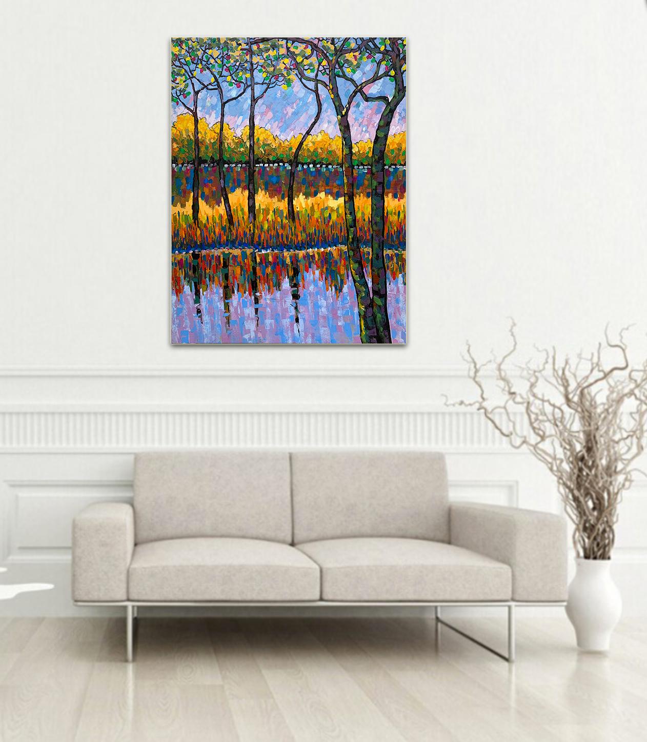 Water Reflections by Katharina Husslein - Water Reflections Impressionist Nature 3