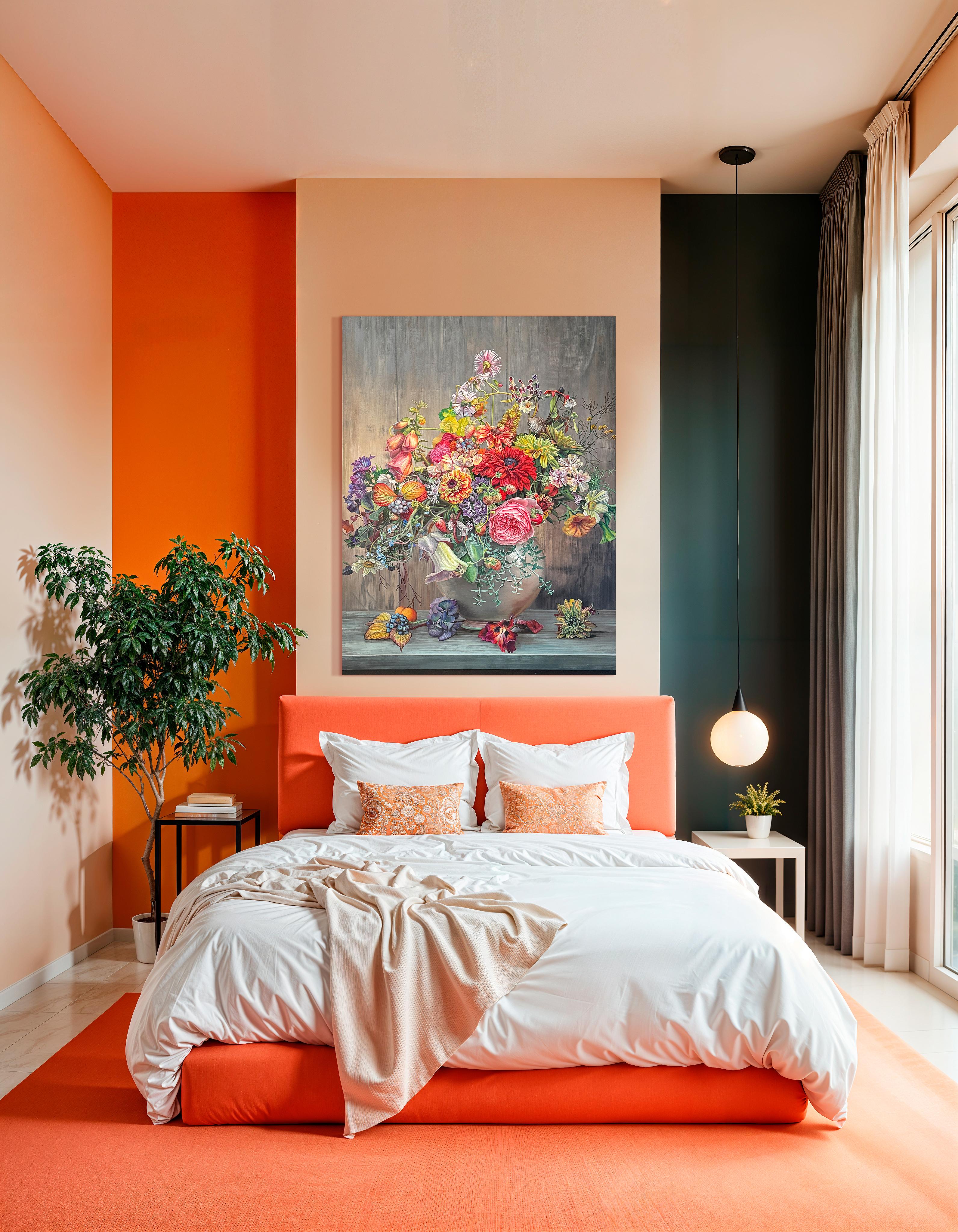 Wir werden zusammen gezogen wie das Licht zum Morgen - KHusslein Blumenstillleben im Angebot 10