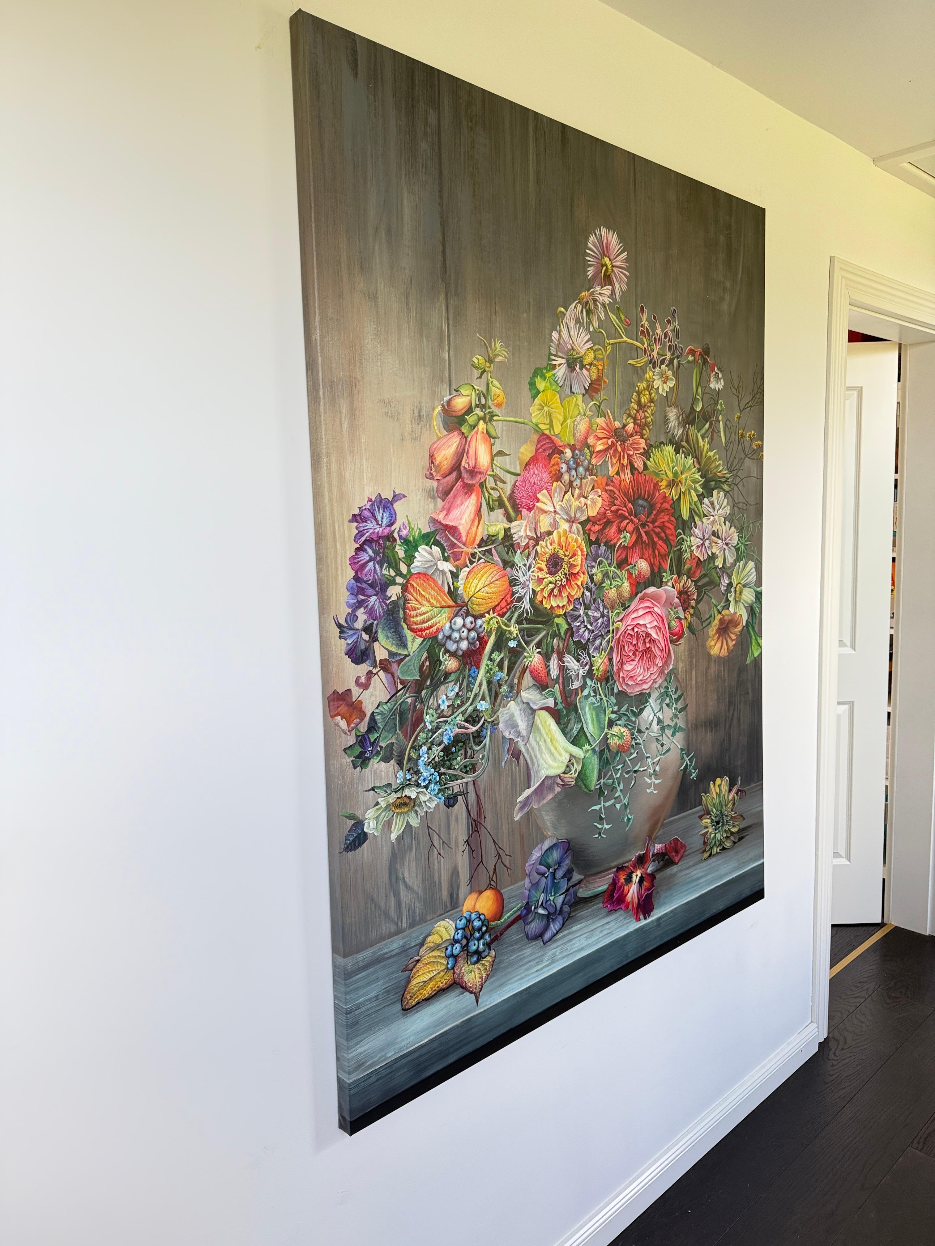 Wir werden zusammen gezogen wie das Licht zum Morgen - KHusslein Blumenstillleben im Angebot 2