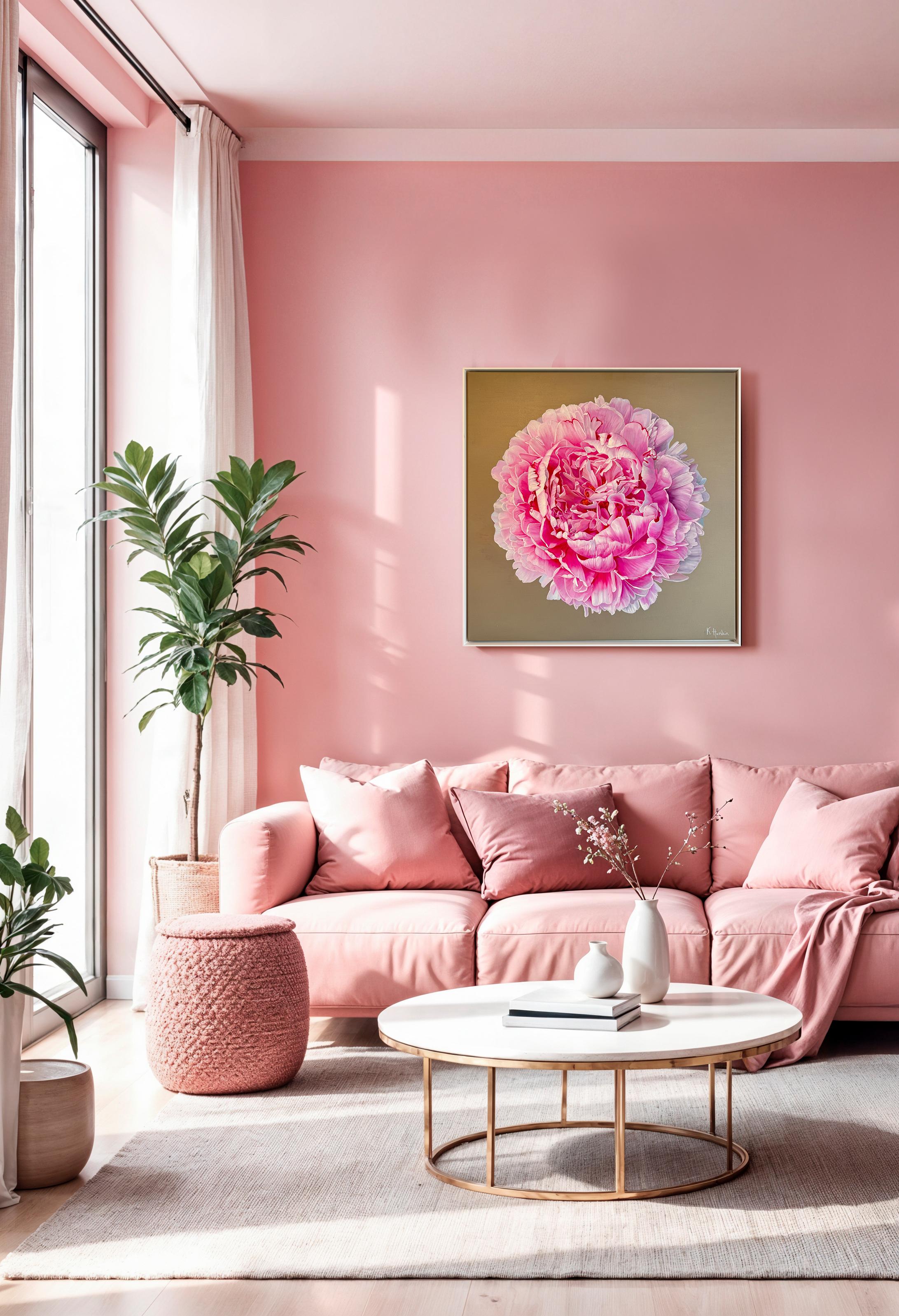 Aimable avec un amour qui était plus que l'amour - K Husslein Flower Still life en vente 4