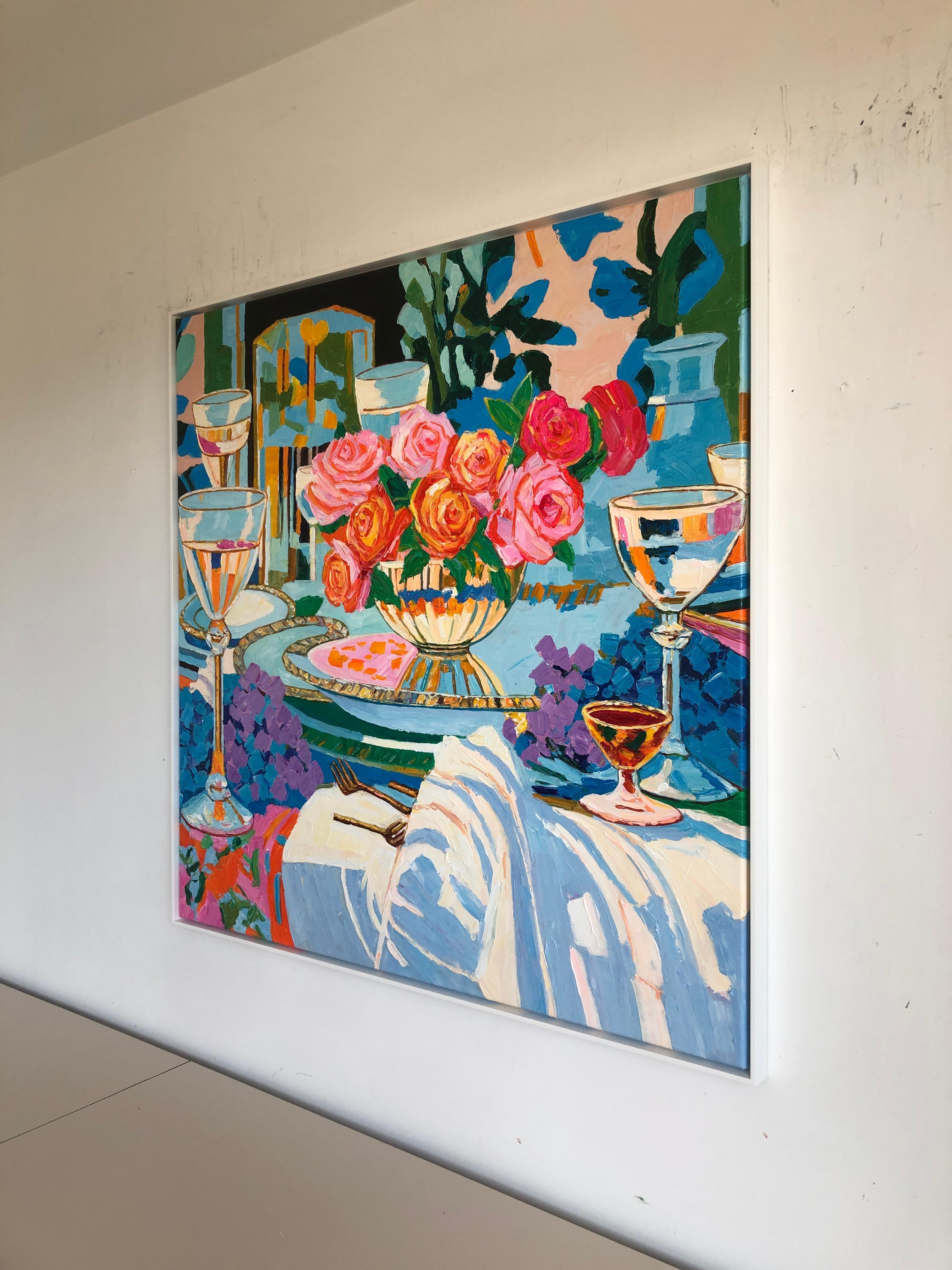What my Lips have tasted by K.Husslein Impasto, Esstisch-Gemälde, Impasto im Angebot 8