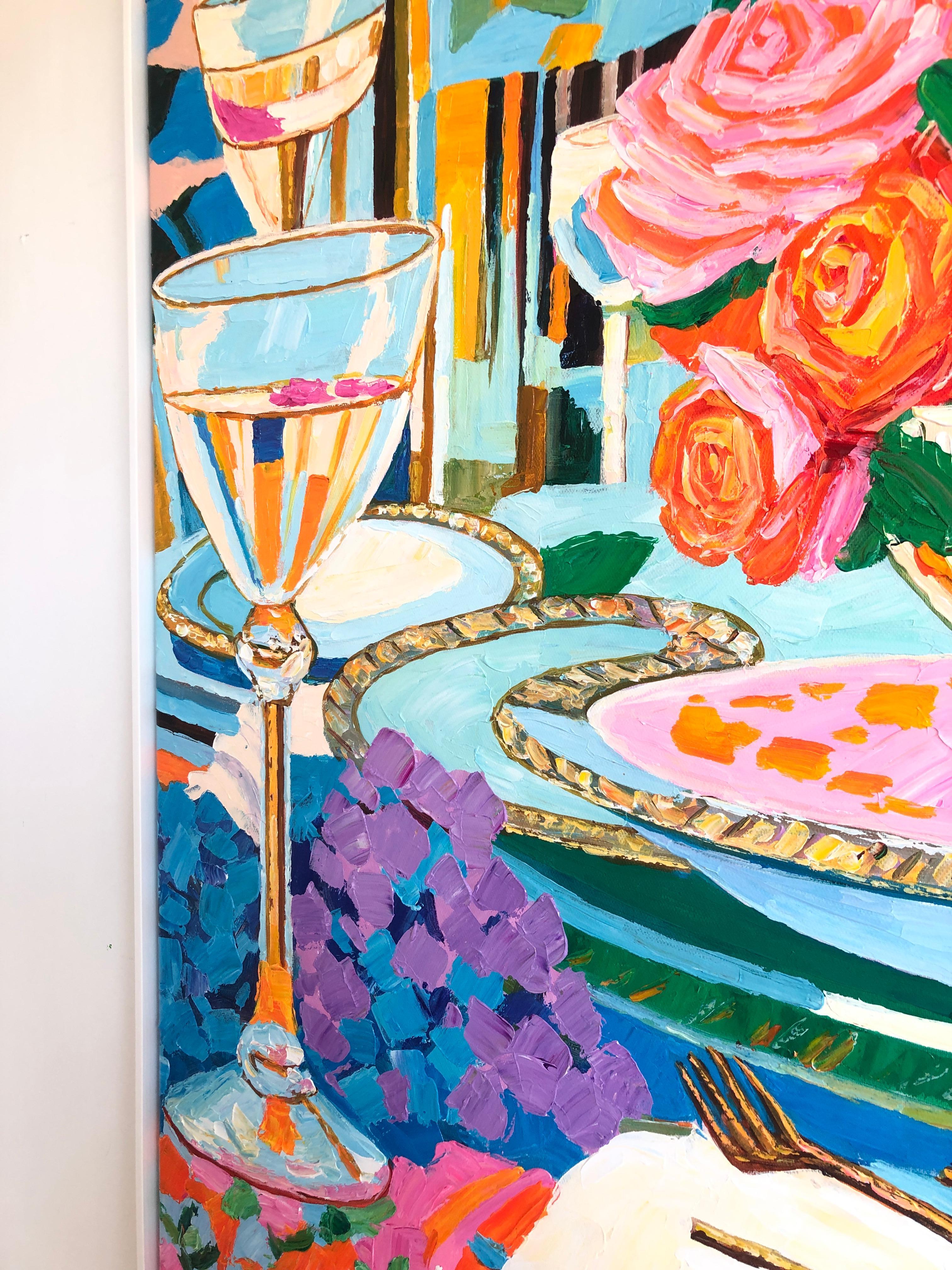 What my Lips have tasted by K.Husslein Impasto, Esstisch-Gemälde, Impasto im Angebot 9