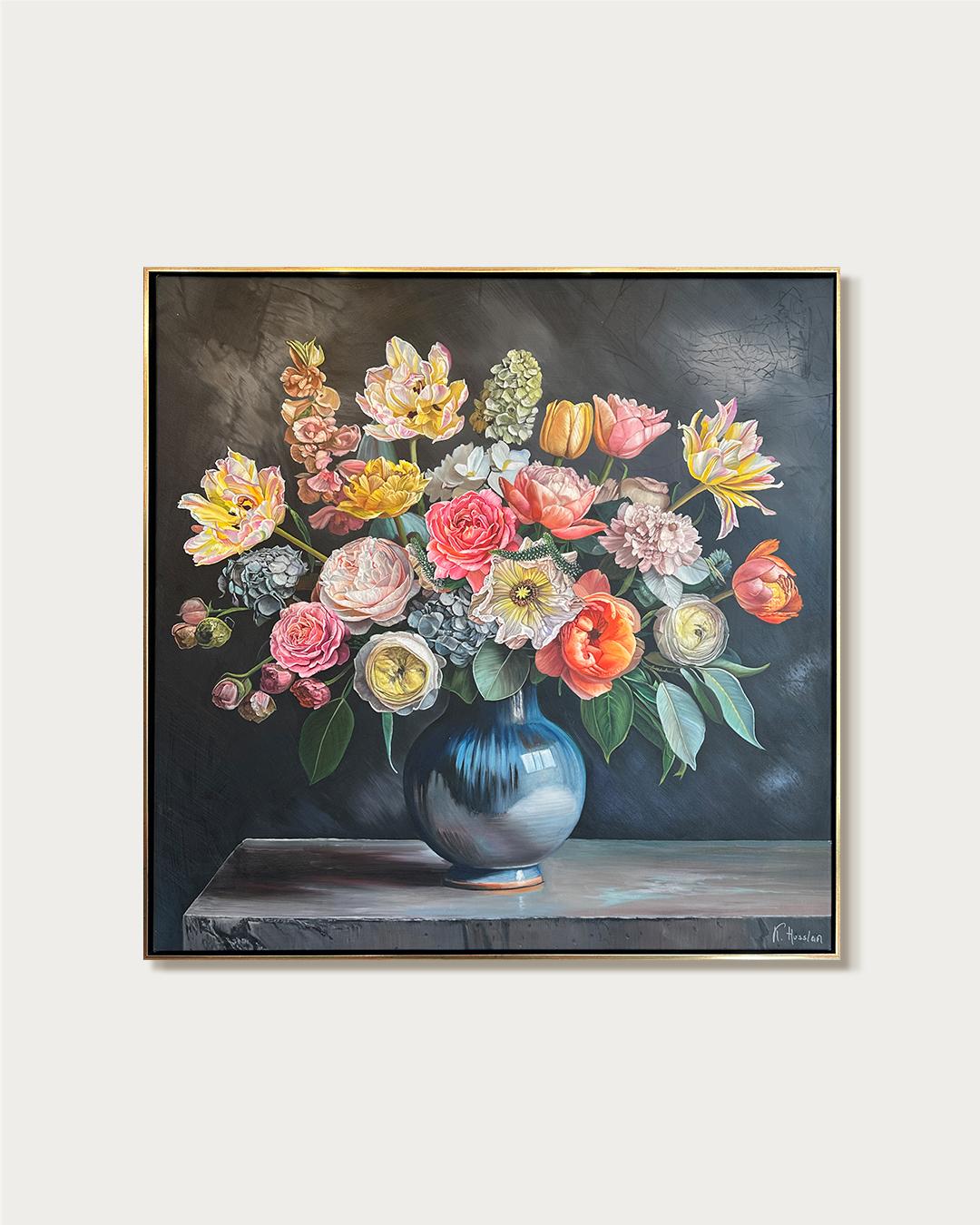 Whatever our Souls are made of  KHusslein Hyperrealistic Still life - Photorealist Painting by Katharina Husslein