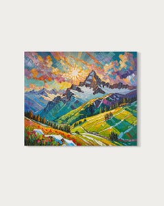 Dove la luce ci trova di K.Husslein Impasto Paesaggio pittura ad olio