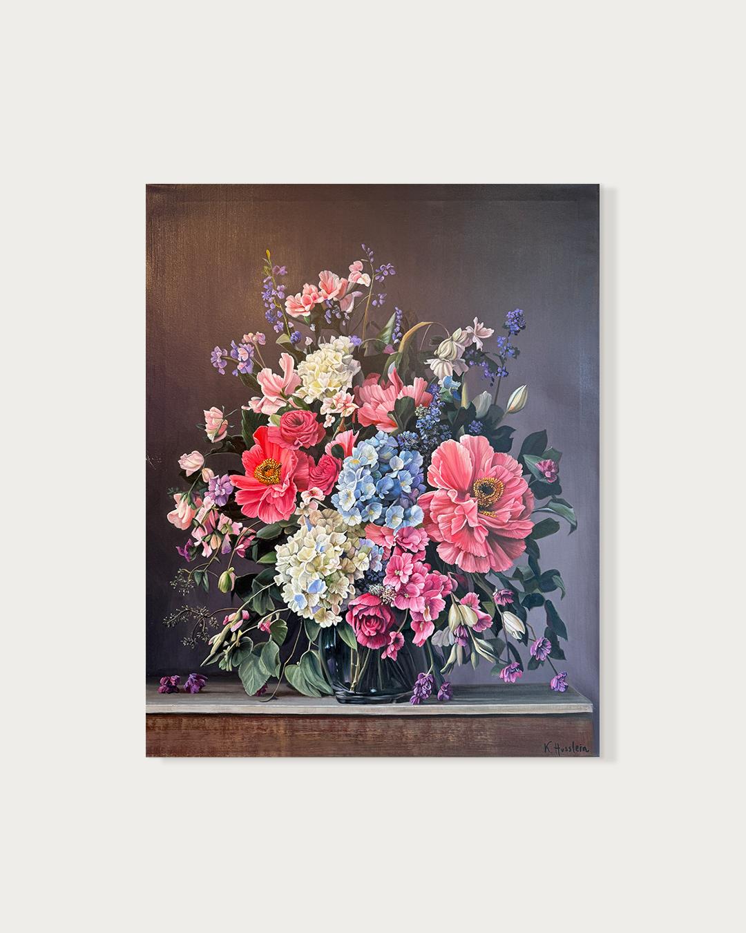 Who ever loved that loved not at first sight KHusslein Hyperrealistic Still life - Photorealist Painting by Katharina Husslein