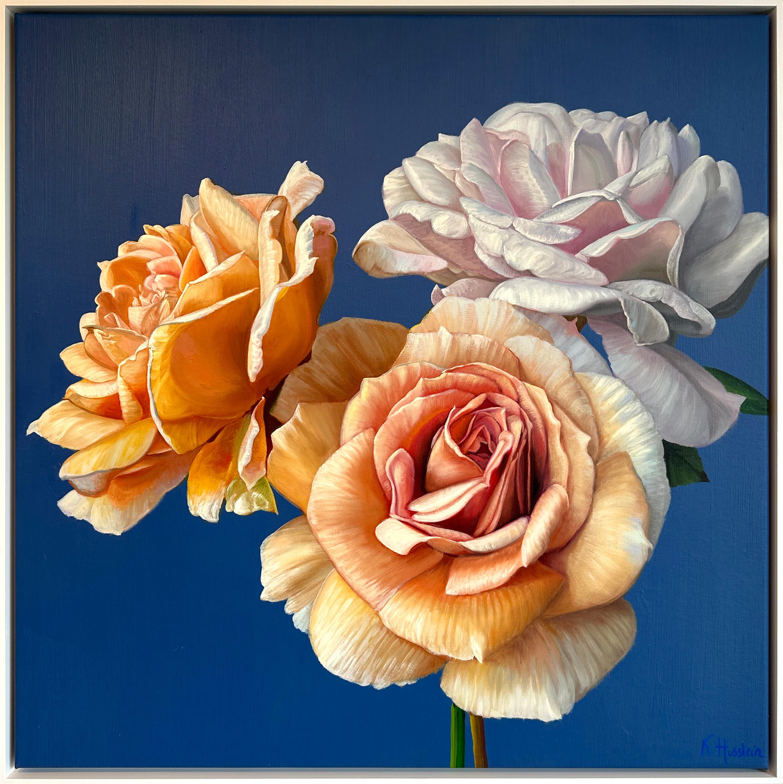 Katharina Husslein Landscape Painting – You intoxicate me with your eyes - K.Husslein Hyperrealistisches Stillleben