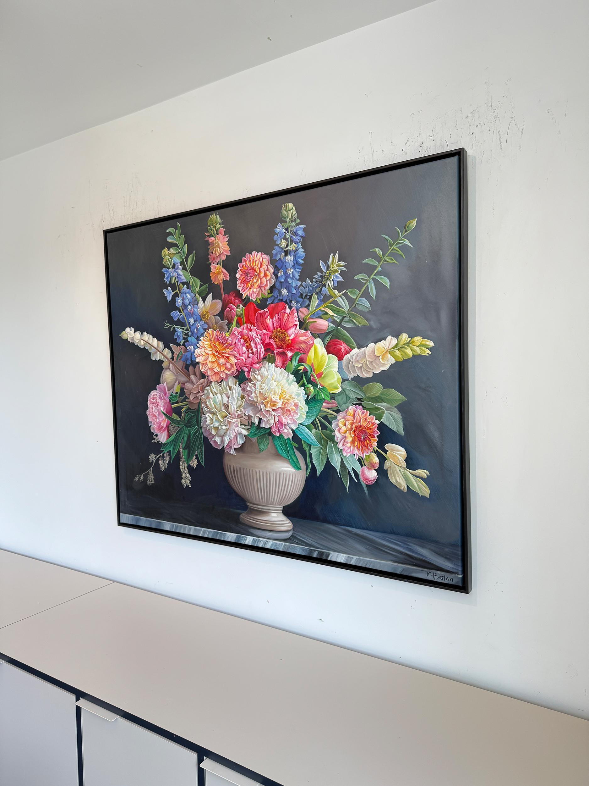 You open always petal by petal - K Husslein Botanical Hyperrealistic Still life For Sale 7