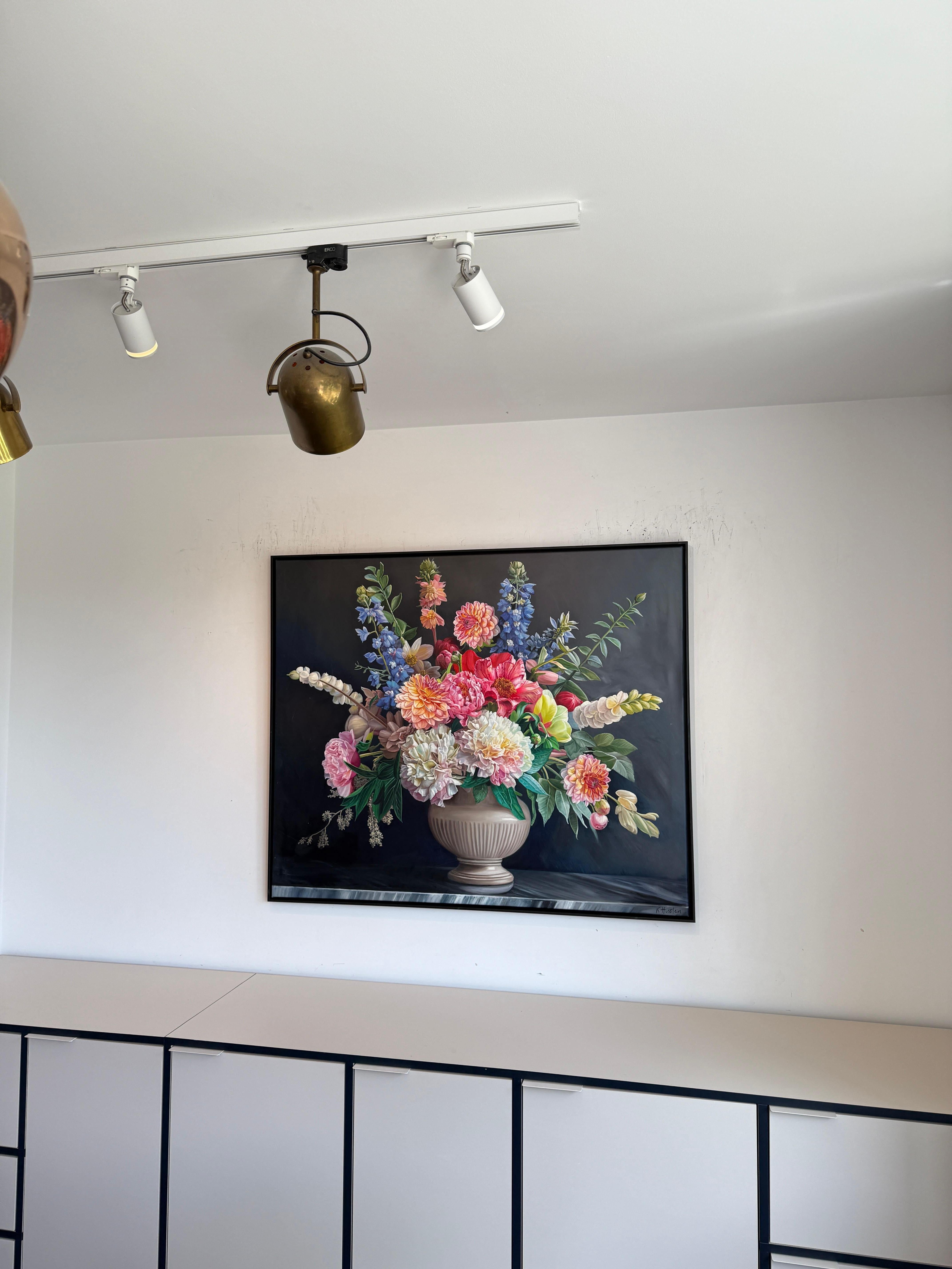 You open always petal by petal - K Husslein Botanical Hyperrealistic Still life For Sale 9
