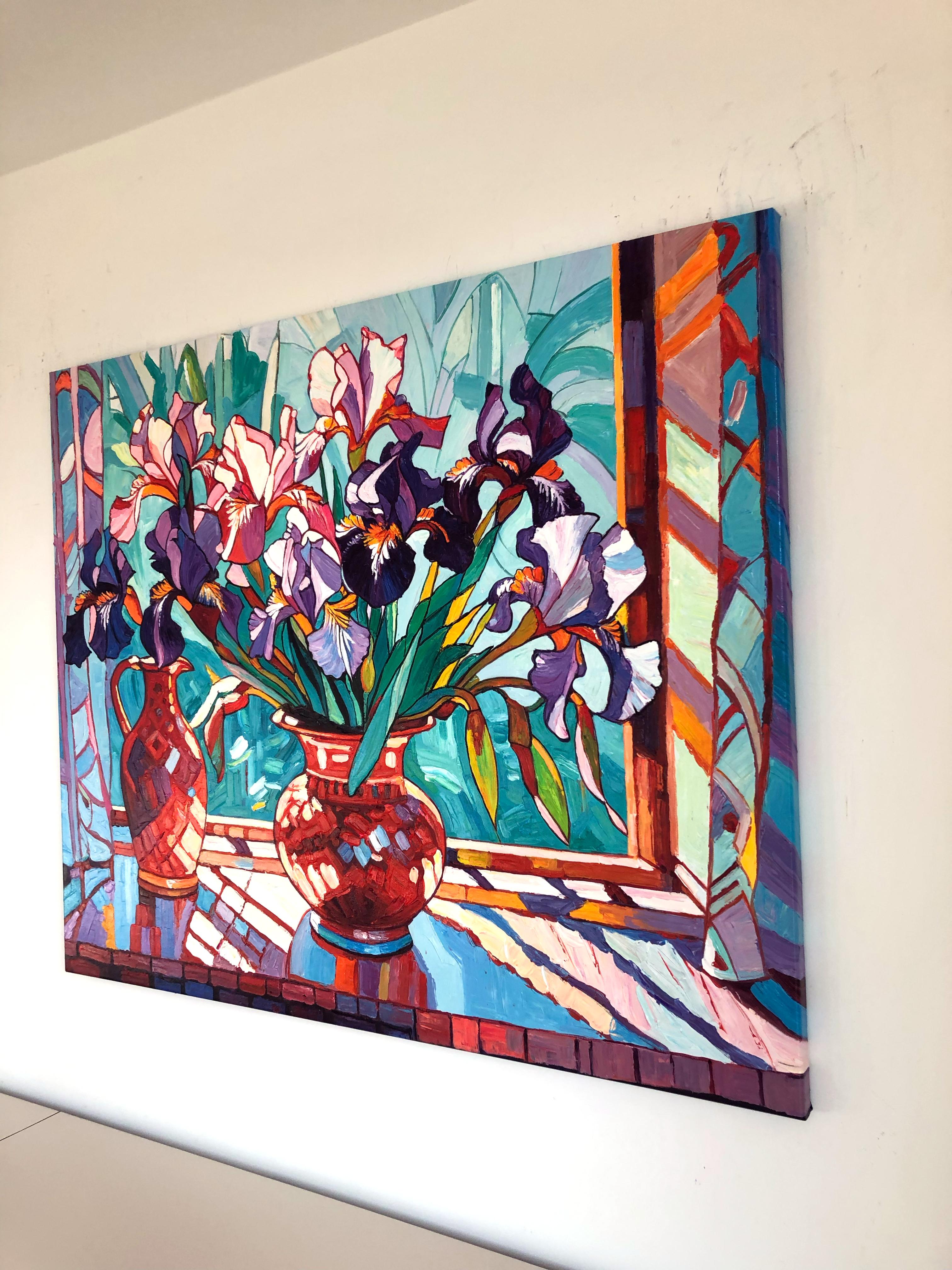 Votres in every moment de K. Husslein Impasto Landscape Mountain Painting en vente 10