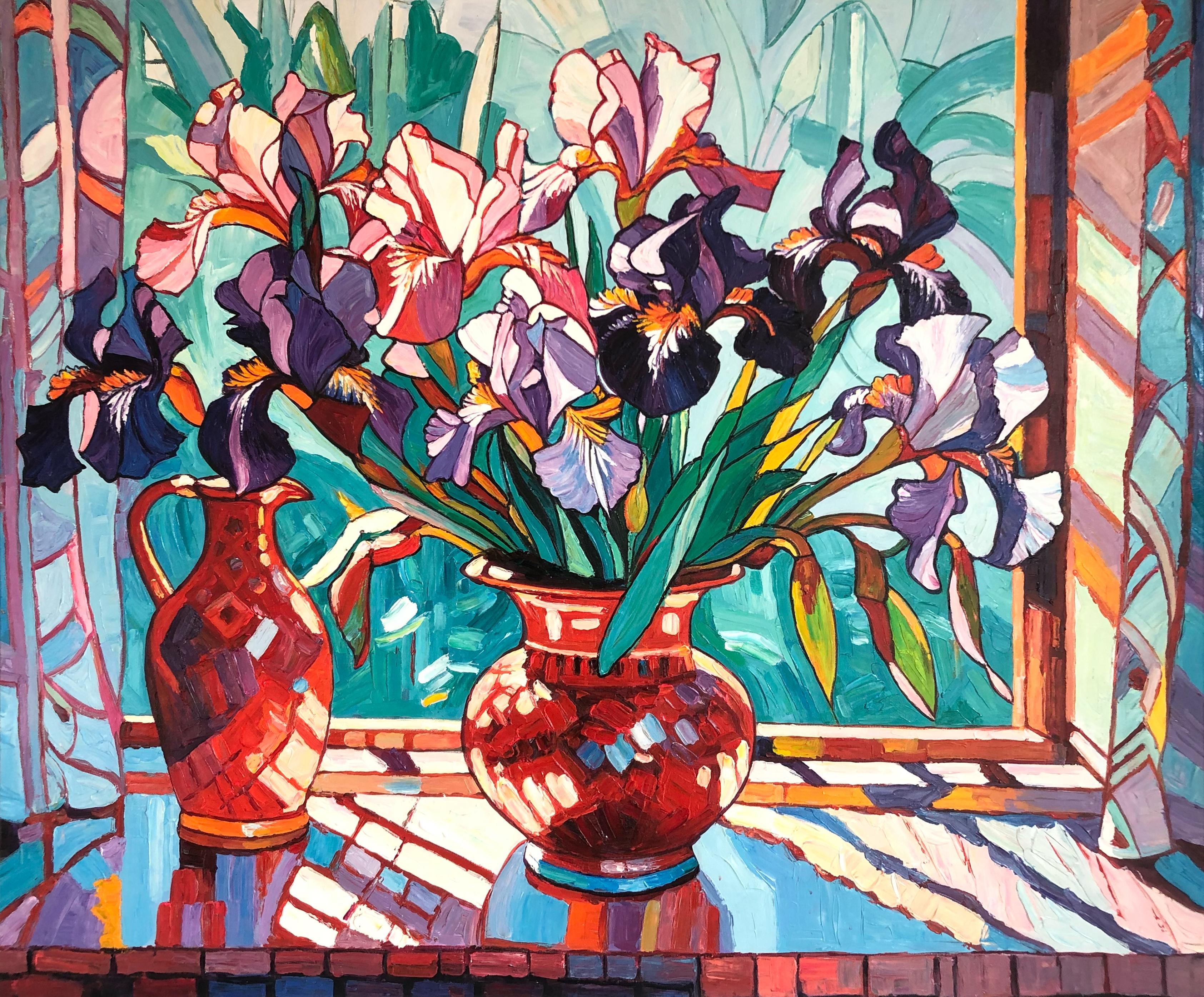 Les peintures abstraites et texturées de Katharina Husslein illustrent de manière vivante l'éclat et le mouvement d'un bouquet de fleurs. 
Cette série diffère de la série de natures mortes florales de Husslein, plus contrôlée et plus lisse, qui