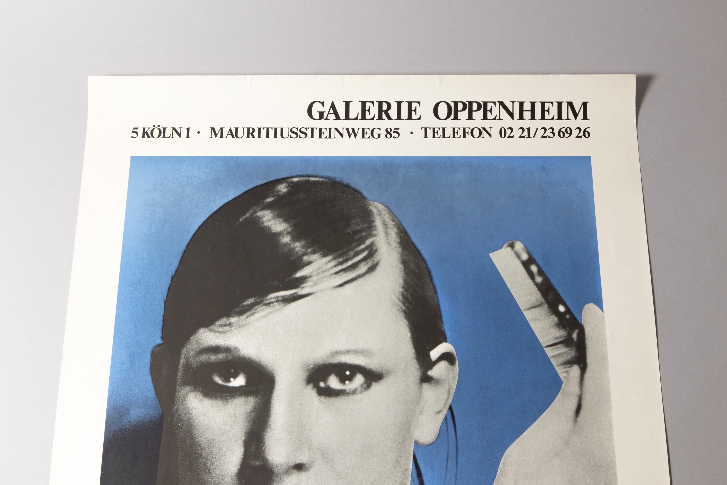Katharina Sieverding: Poster originale della mostra del 1973, Galerie Oppenheim in vendita 4