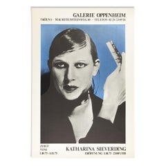 Katharina Sieverding: Original Exhibition Poster from 1973, Galerie Oppenheim