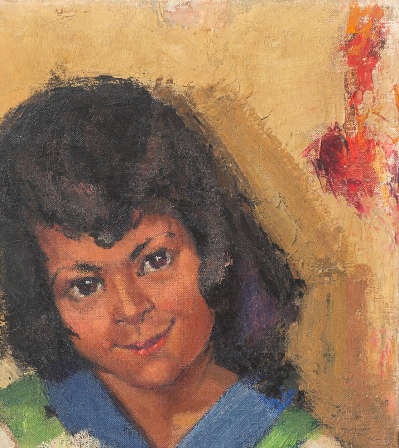 « Hot Girl with Kachina Doll », artiste californienne, Pasadena Art Association en vente 2