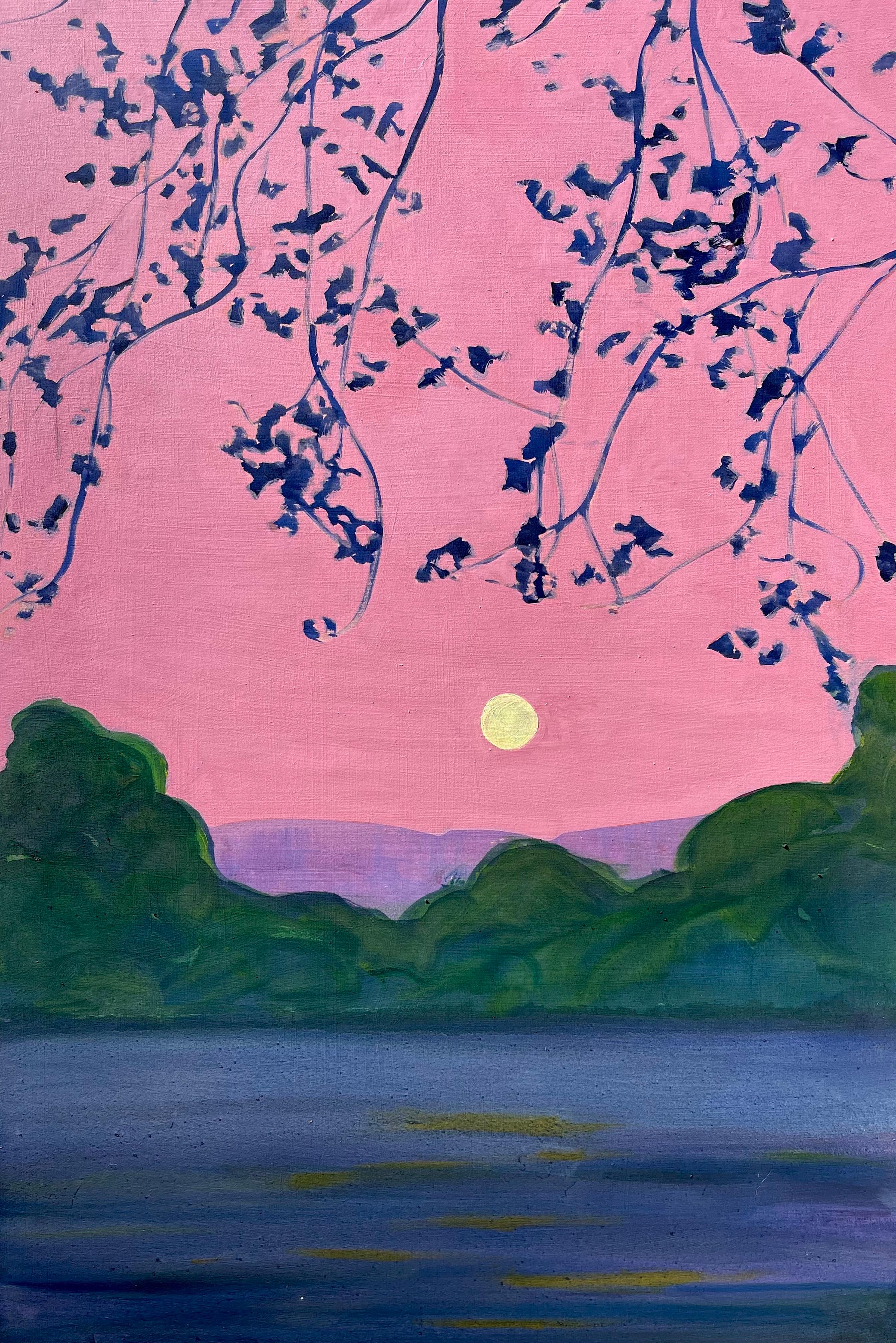 Katharine Dufault Landscape Painting - Pink Dusk