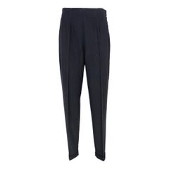 Katharine Hamnett Schwarze trägerlose Palace-Hose aus Wolle mit hoher Taille 1990er