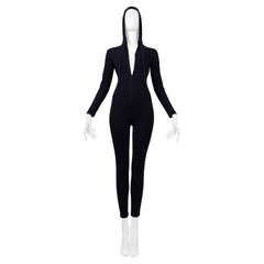 Katharine Hamnett Traje De Jersey Azul Marino Oscuro Con Capucha