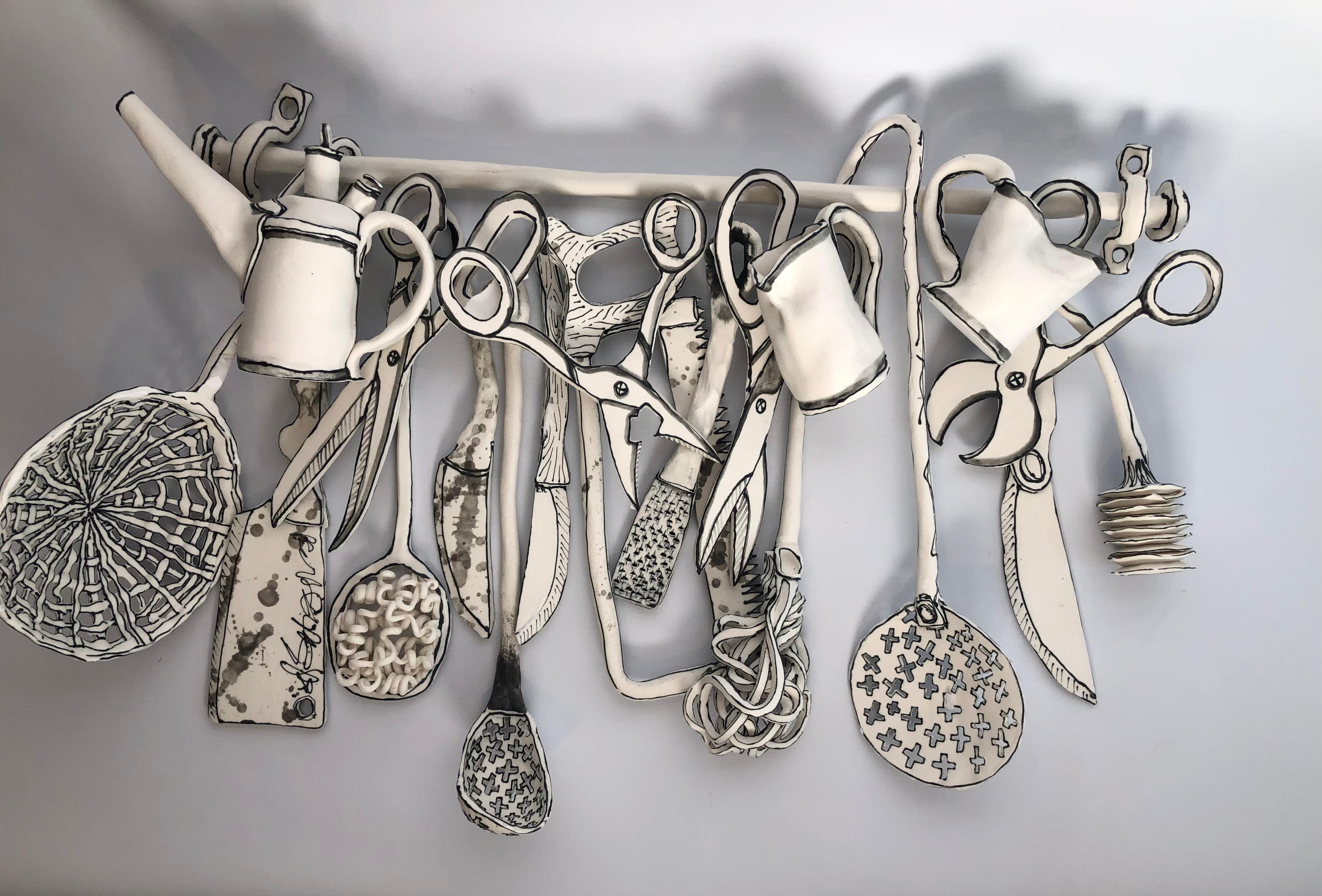 What material does Katharine Morling use in her artwork?