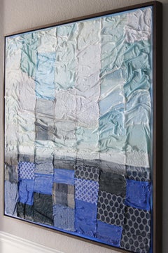 Nebbia di cobalto, tecnica mista su tela