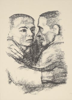 "Brotherhood" lithograph by Käthe Kollwitz