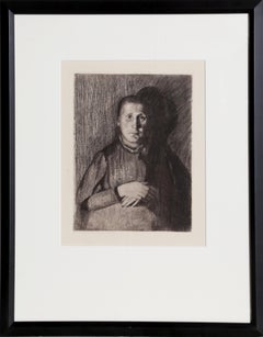 Frau mit uebereinandergelegten haenden (Woman with folded hands)