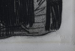 Hamburger Kneipe (Hamburg Pub), Etching by Kathe Kollwitz