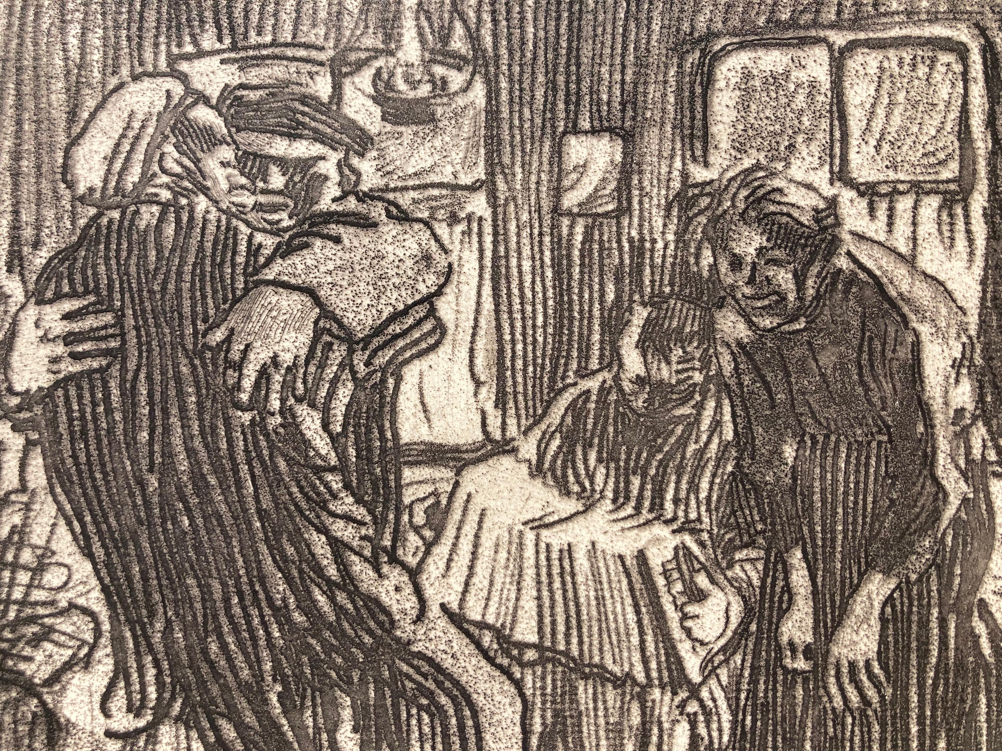 HAMBURGER KNIEPPE - Print by Käthe Kollwitz