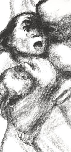 Kathe Kollwitz, La morte coglie una donna, da Dieci litografie, 1941 (dopo)