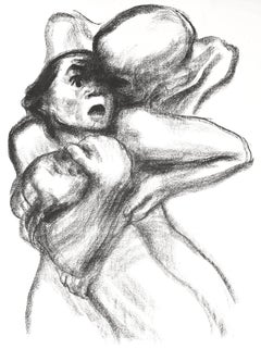 Kathe Kollwitz, La morte coglie una donna, da Dieci litografie, 1941 (dopo)