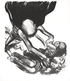 Kathe Kollwitz, La mort s'empare des Child Child, extrait de Dix lithographies, 1941 (d'après)