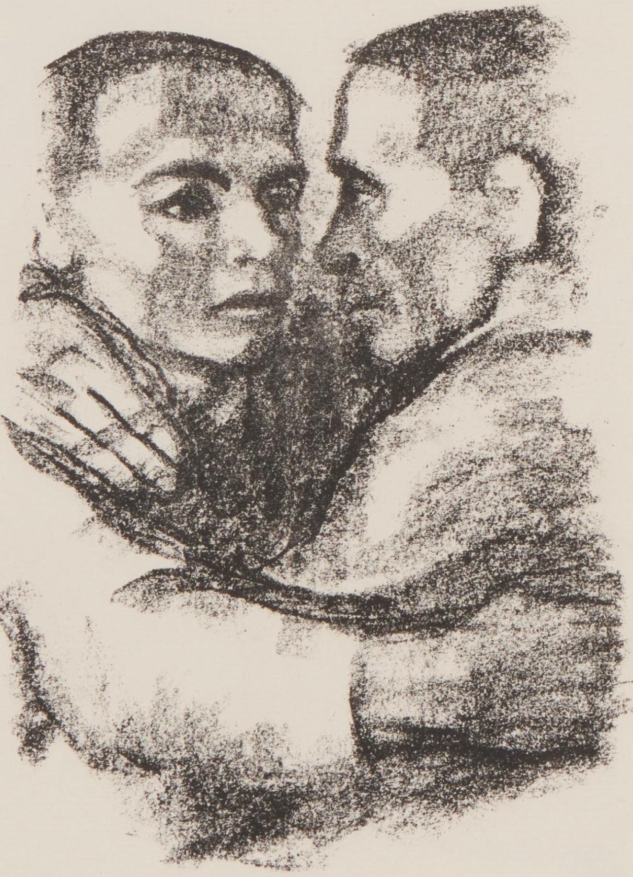 Käthe Kollwitz Landscape Print - Kollwitz, Brotherhood (after)