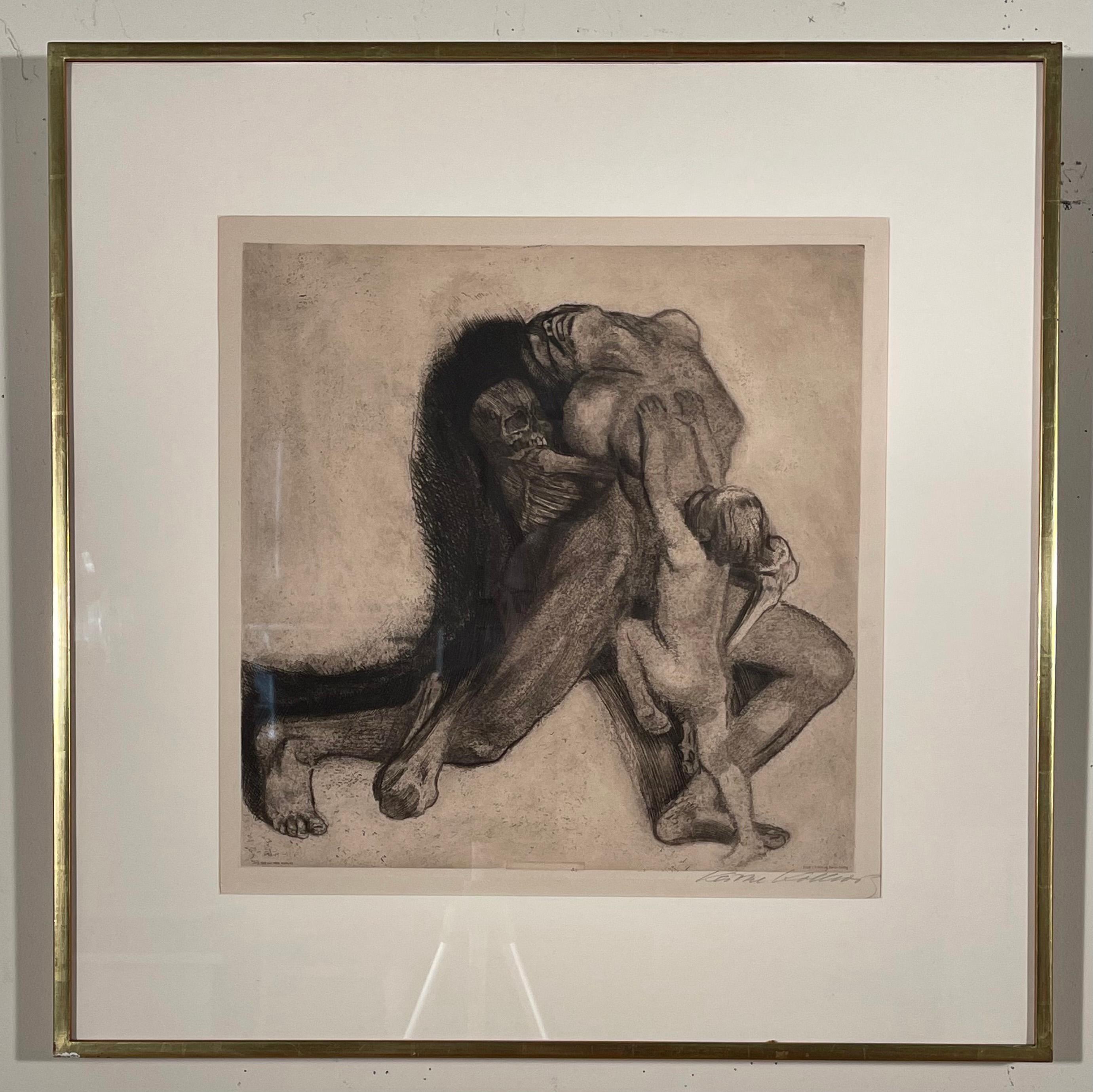 TOD UND FRAU (DEATH AND WOMAN) - Print by Käthe Kollwitz