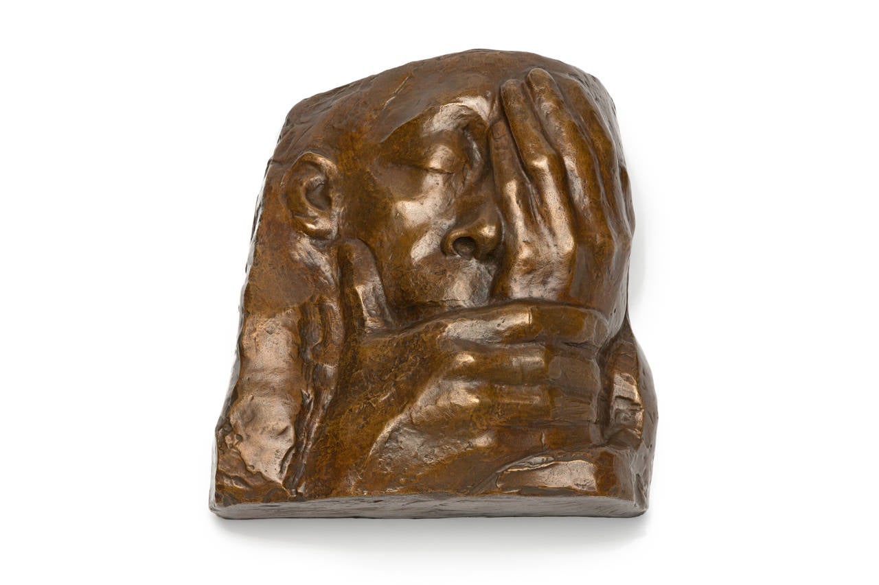 Käthe Kollwitz Figurative Sculpture - Klage um Ernst Barlach ( Memorial for Ernst Barlach )